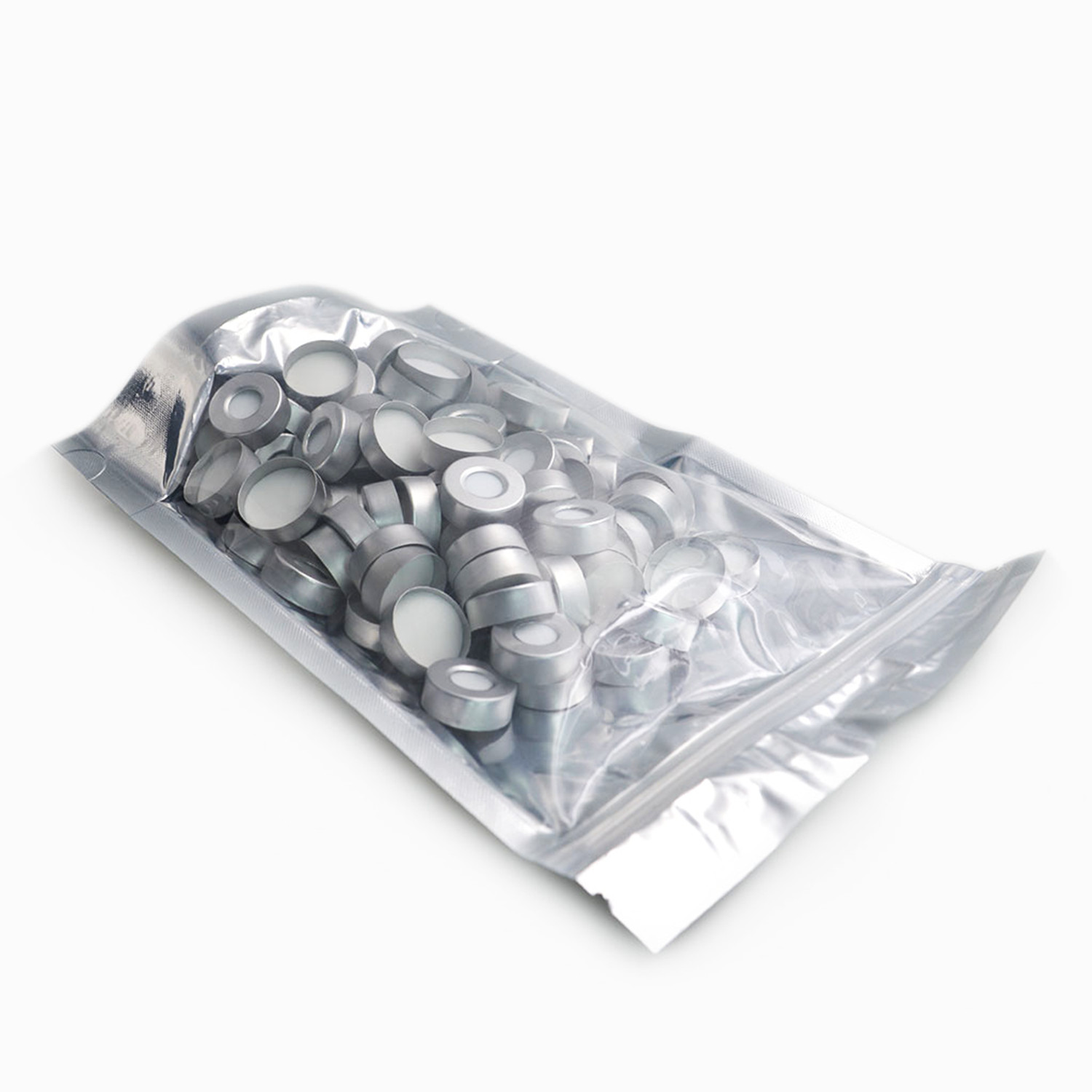 5000pcs 20mm Aluminum Crimp Cap PTFE/White Silicone Septa F 10ml/20ml HPLC Vials