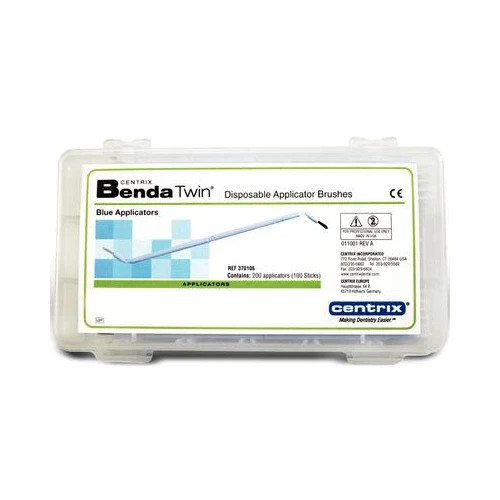 Centrix Benda 370106 Disposable Applicator Twin Starter Kit Blue 200/Bx