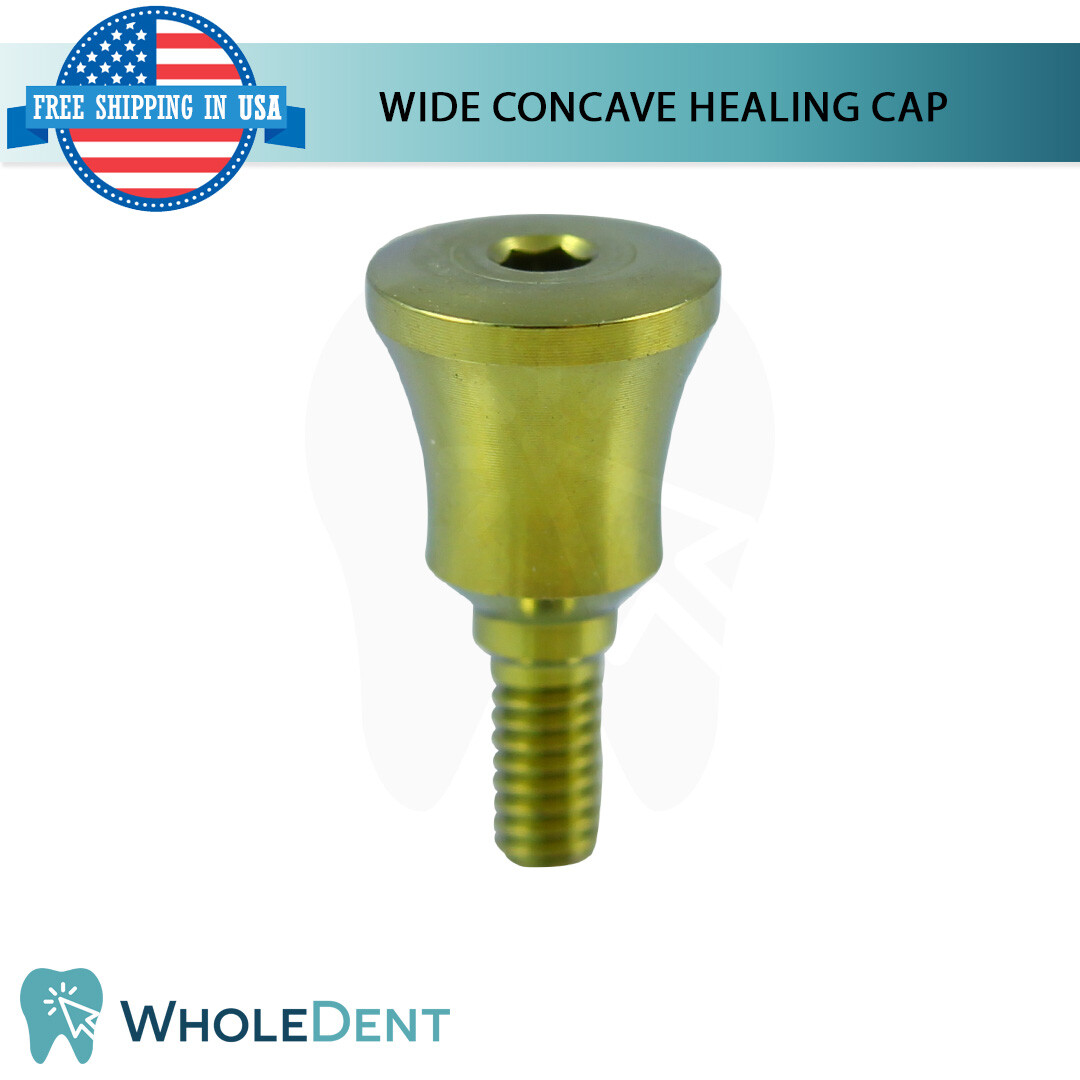 X1 Dental Concave Anatomic Healing Cap Ø5.5mm Titanium Abutment Int Hex 2.42