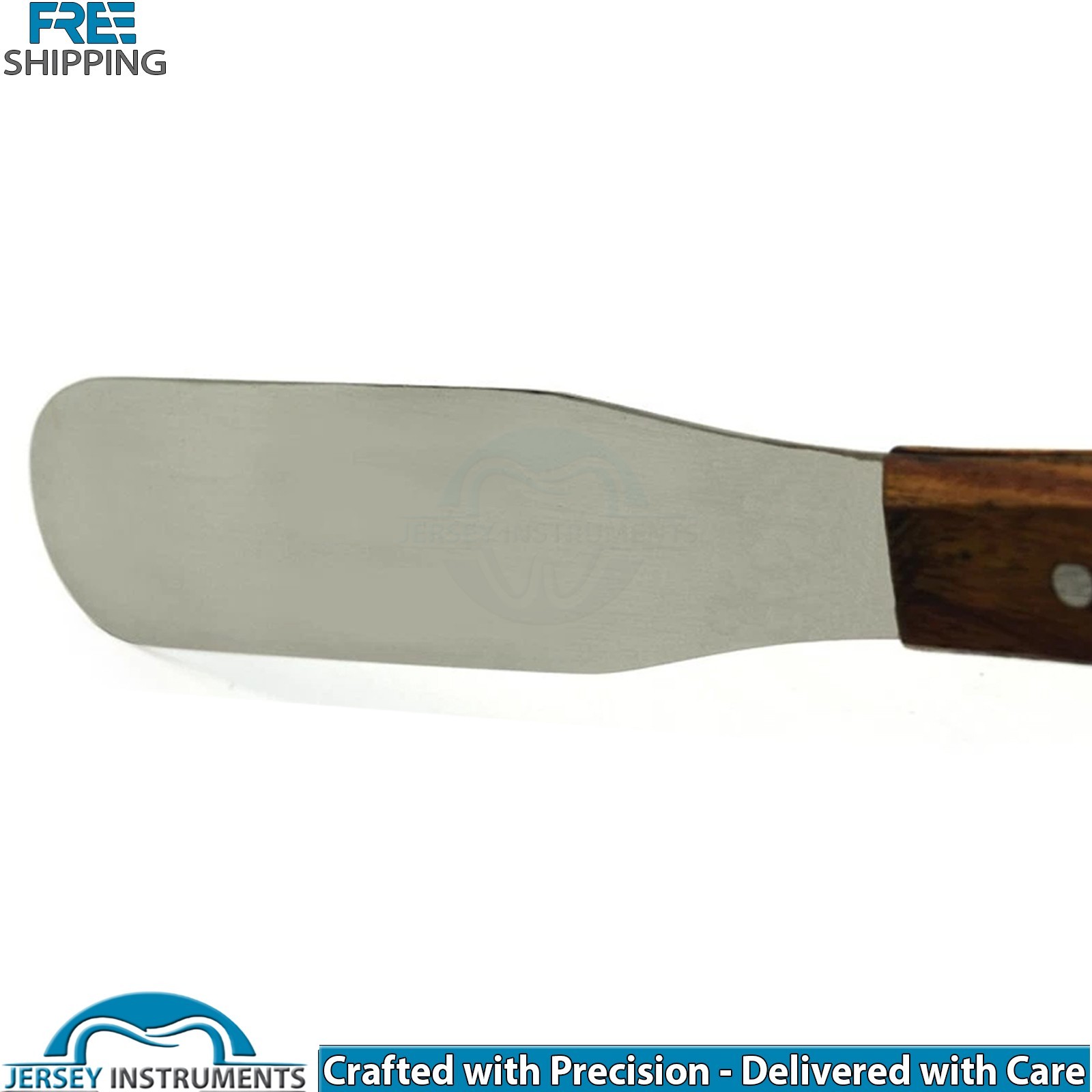 Dental Lab Mixing Spatula 21cm Wood Handle Alginate Wax Plaster Amalgam Lab New