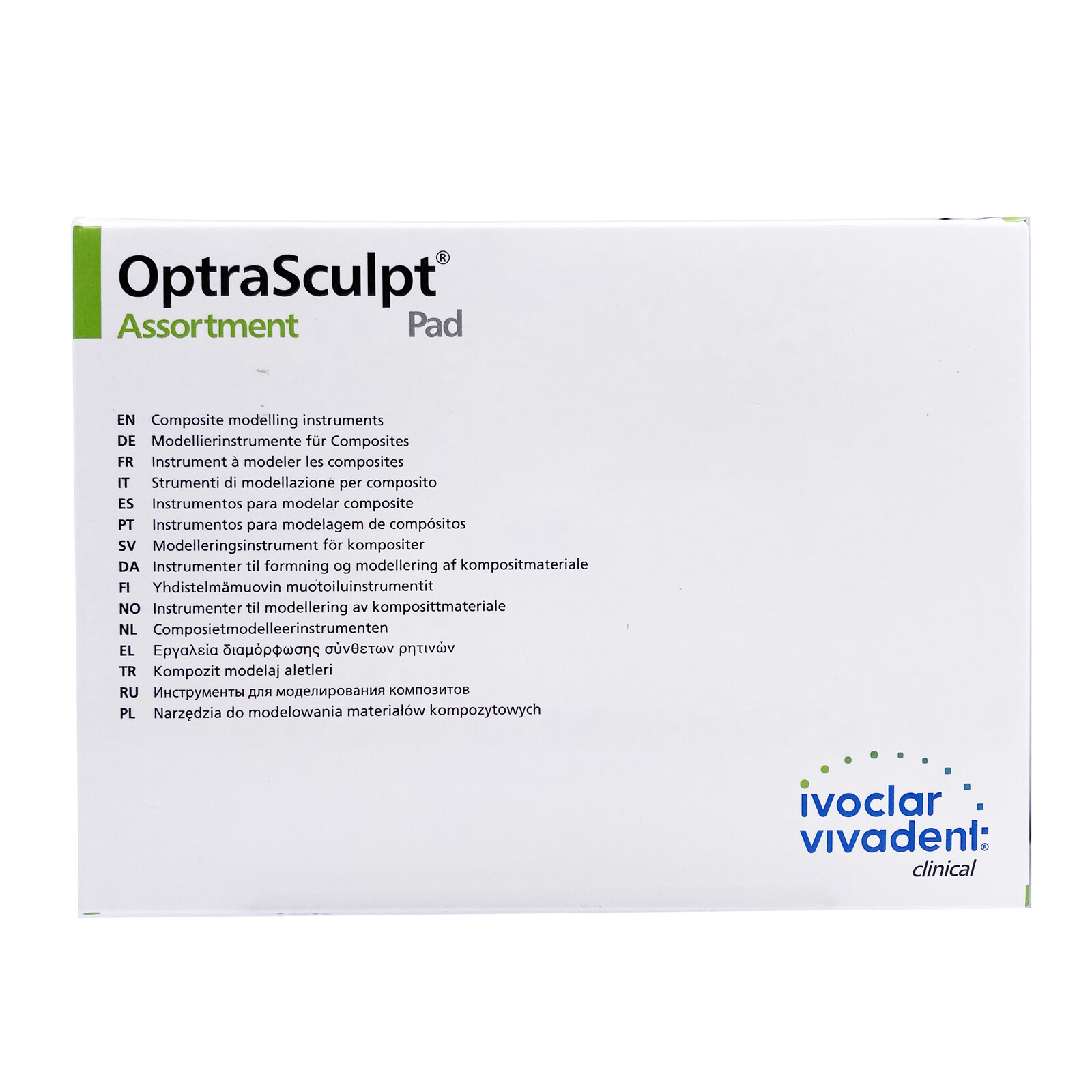 Ivoclar Vivadent OptraSculpt Pad Contouring Dental Instrument Assortment