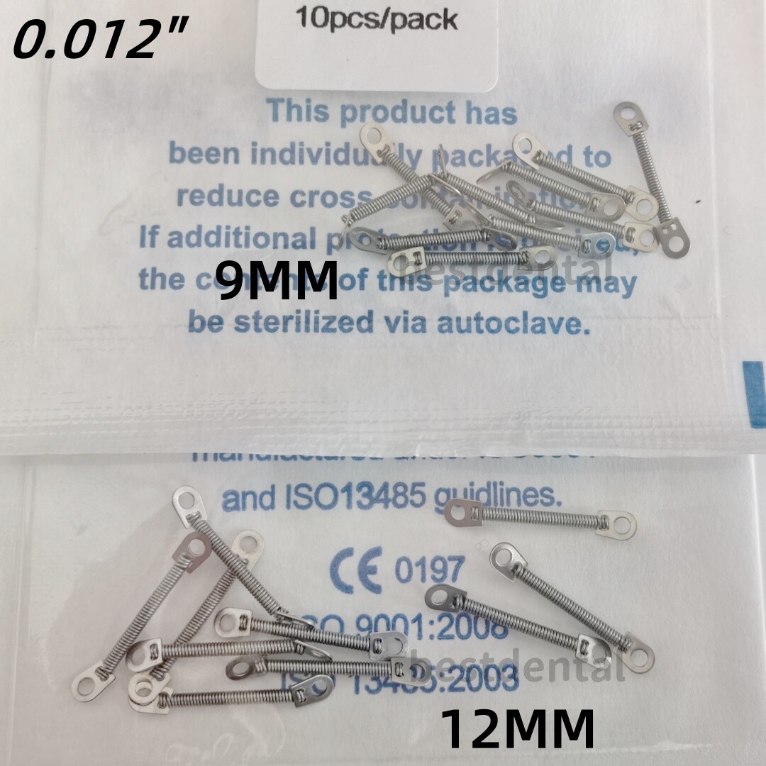 Dental Orthodontic NiTi Close Coil Spring Medium Force Springs 6/9/12mm