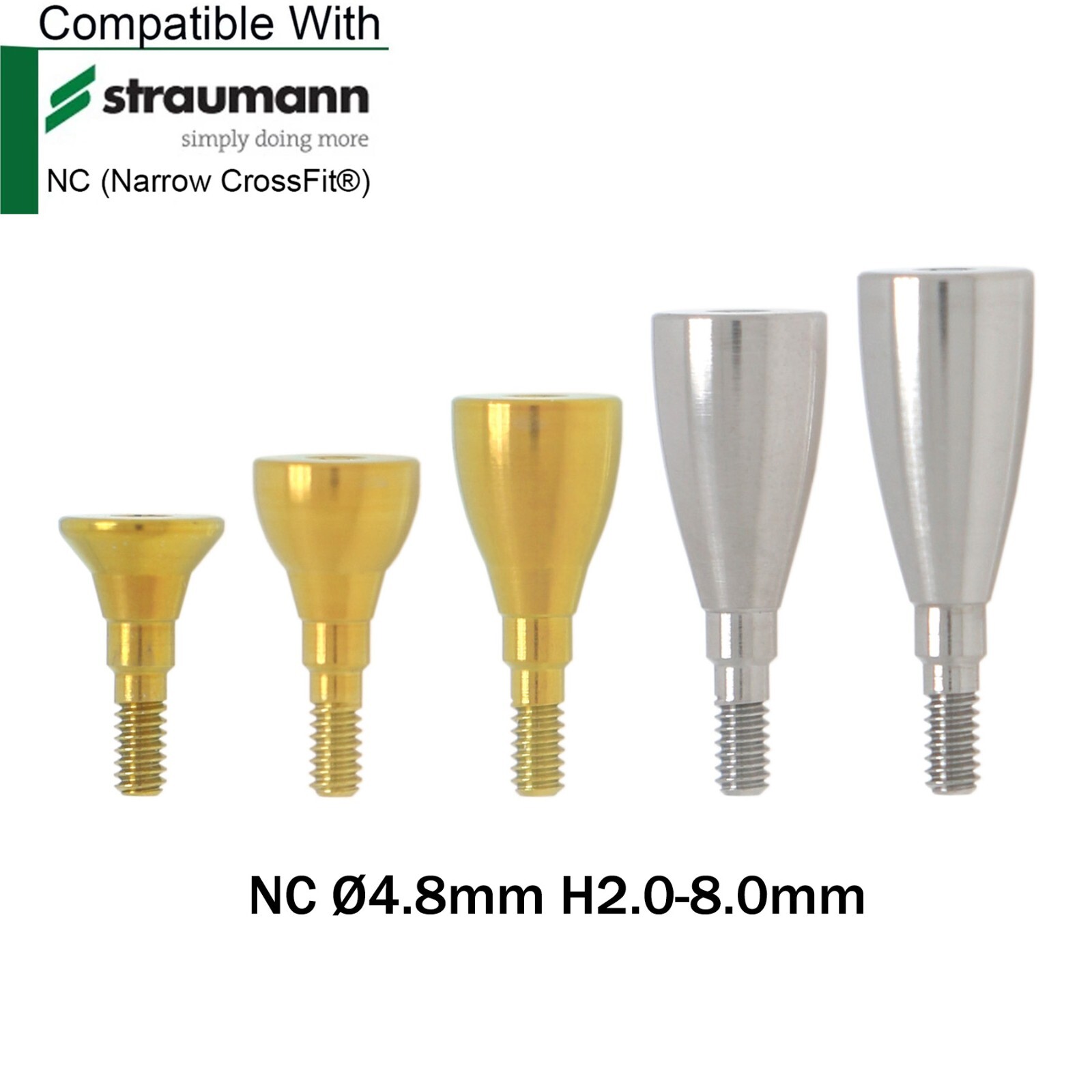 Dental NC Healing Abutment Healing Closure Caps Fits Straumann ITl BL/BLT