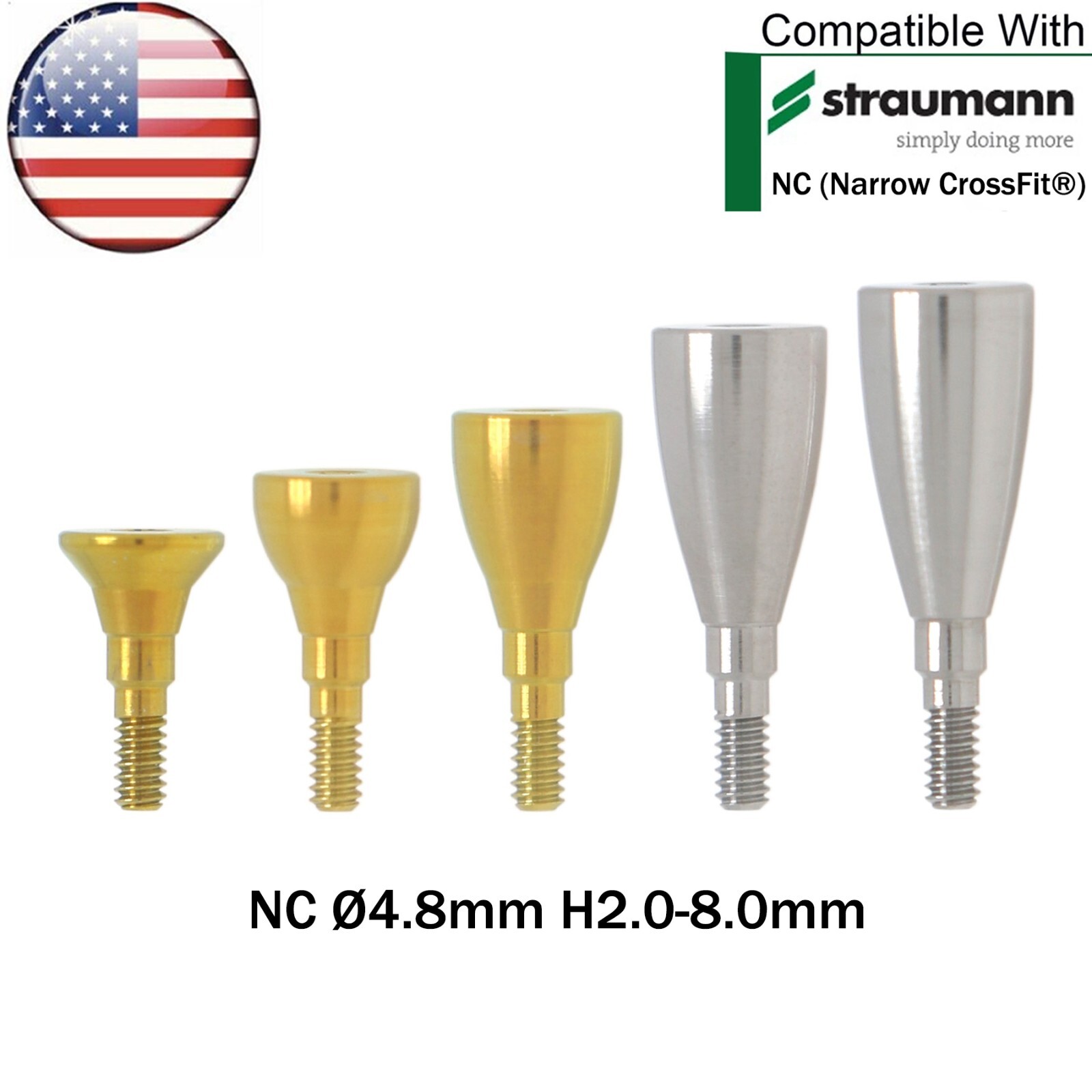 US Fit Straumann ITI Healing Abutment NC/RC Transfer Impression Open/Closed Tray