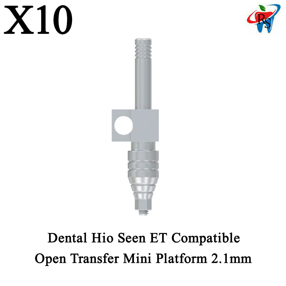 10pcs Dental Prosthetic Open Transfer Mini Platform 2.1mm Hio Seen ET Compatible