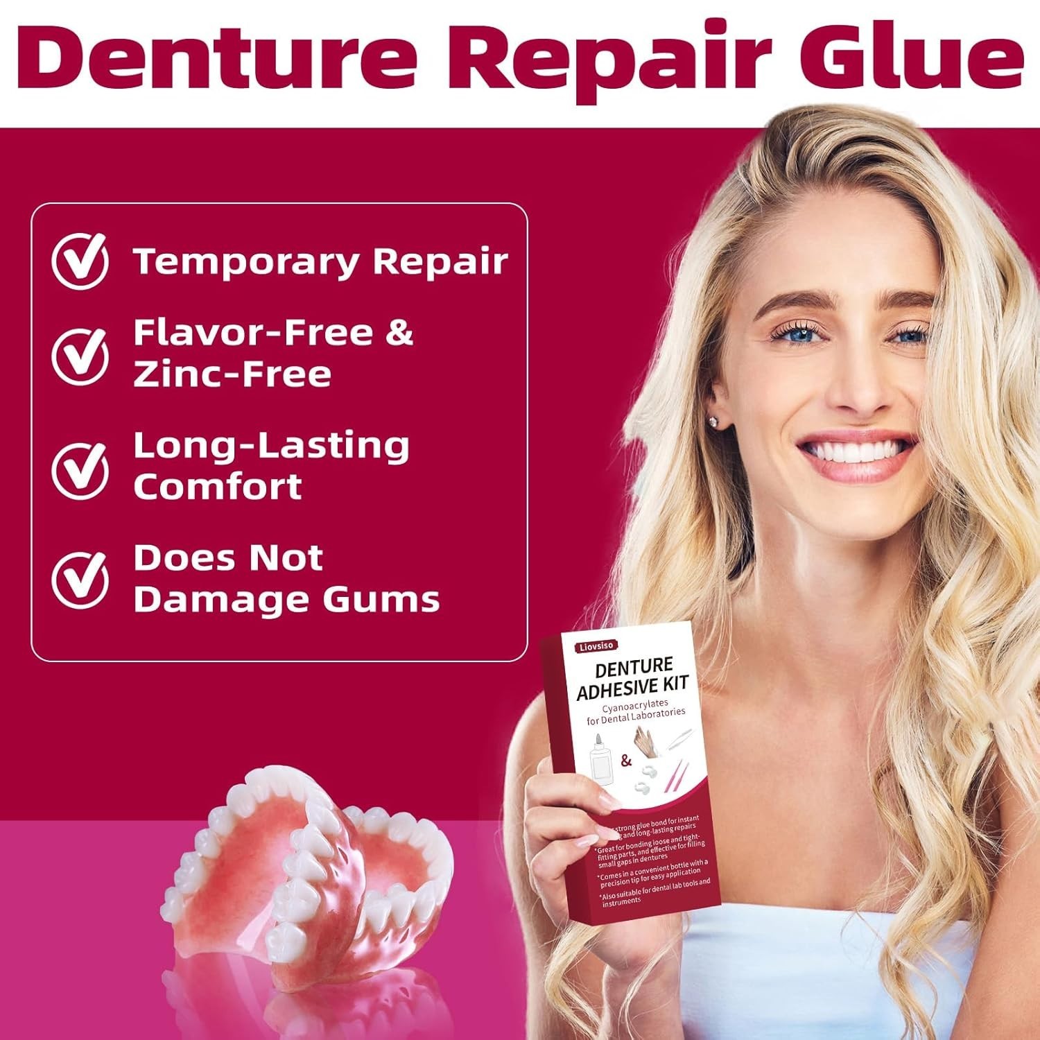 1oz Dental Lab Instant Bonding Dental Glue for Tooth & Crack Repair