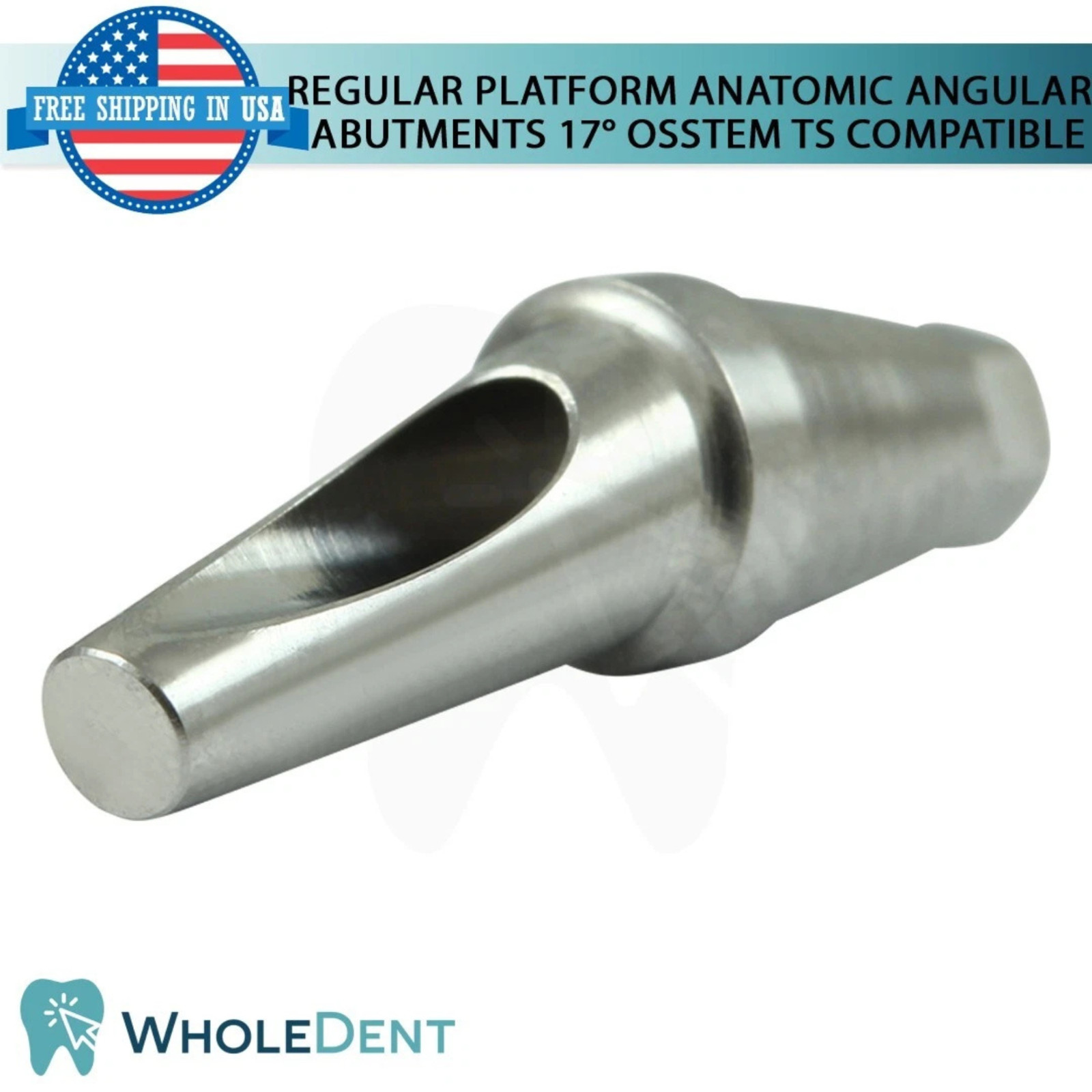 1x Dental Titanium Angled Anatomic 17° Prosthetic 0sstem® TS Regular Compatible