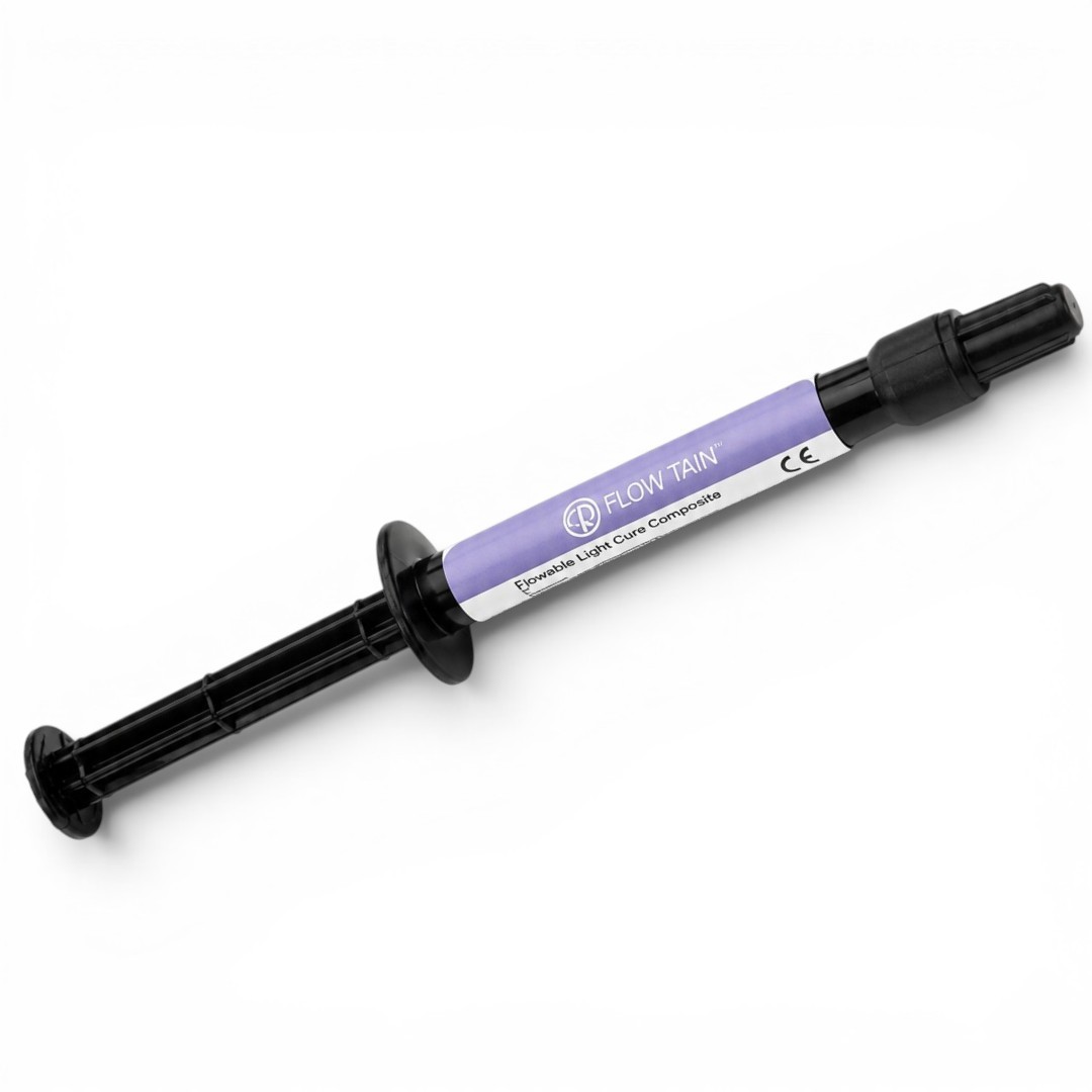 1x Dental Reliance Flow Tain Low Viscosity Light Cure Composite 1.5g with Tips