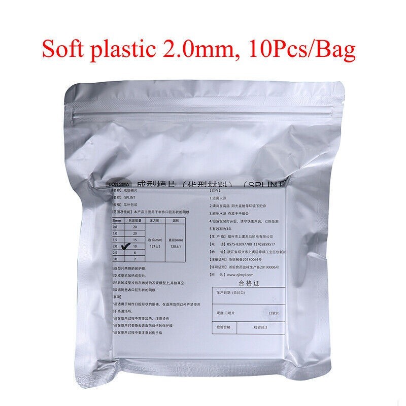 Dental Plastic Ortho Splint Thermoforming Sheet For Vacuum Forming Sheet 1.0-3.0