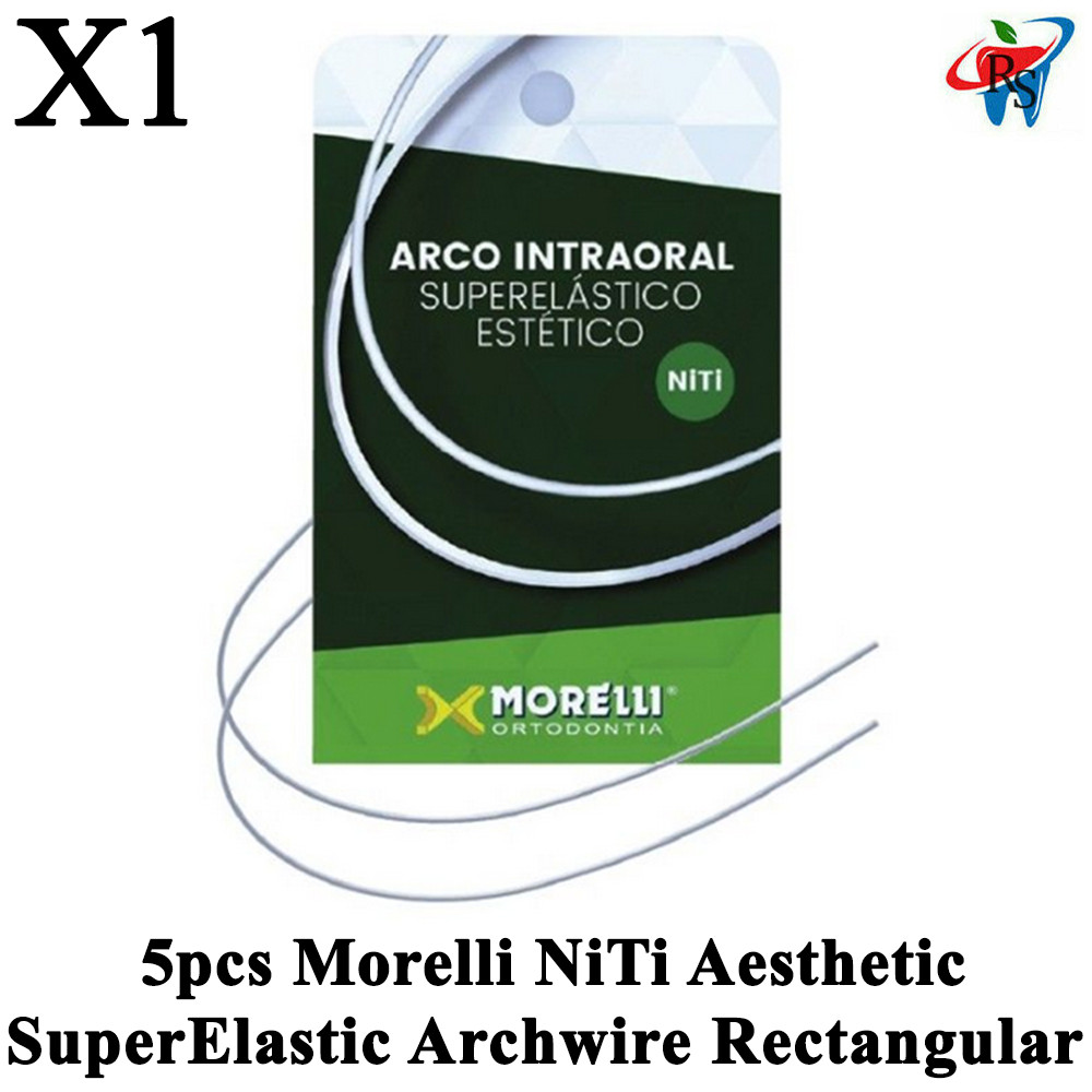 1pcs Dental Morelli NiTi Aesthetic SuperElastic Archwire Rectangular Jaw
