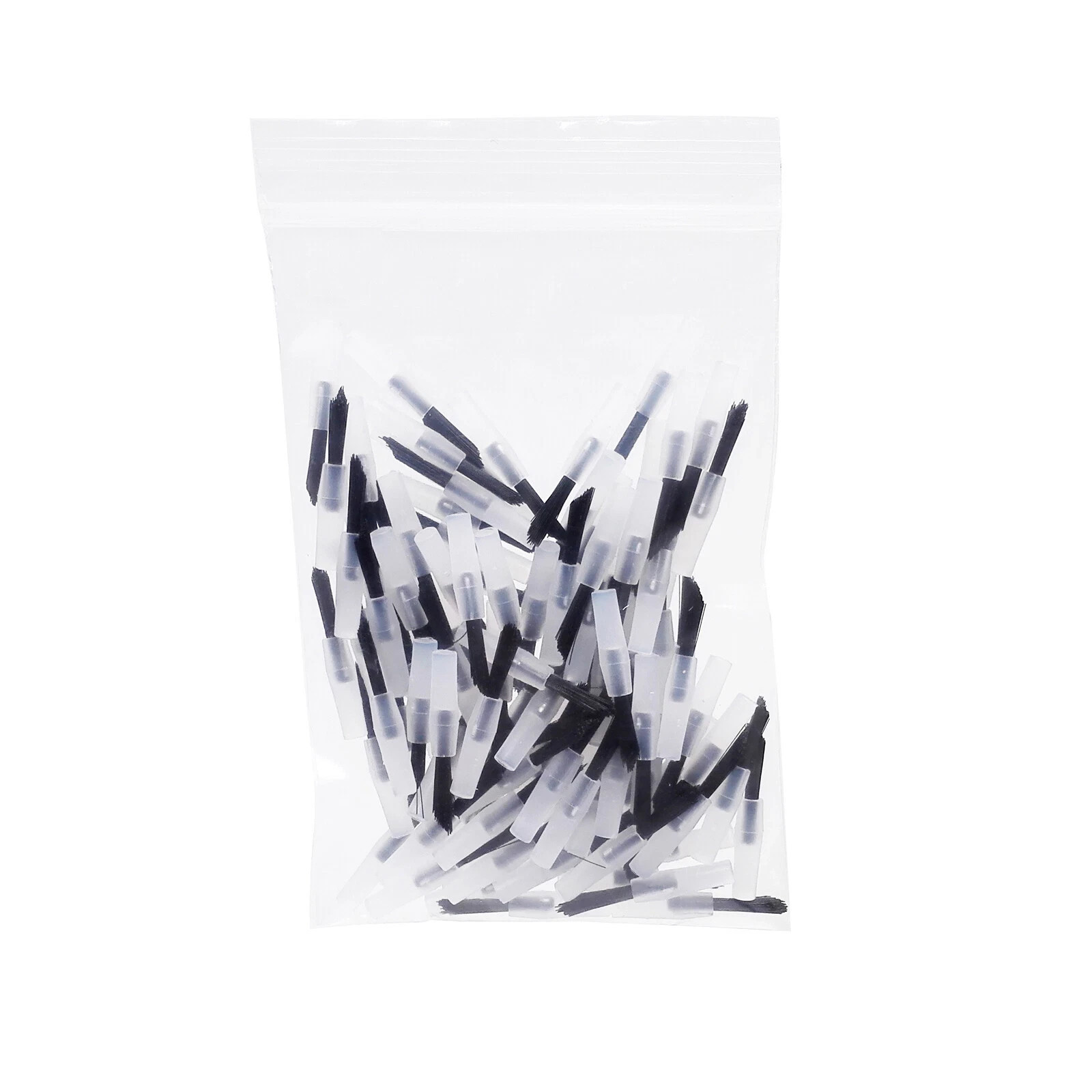 100Pcs Dental Disposable Composite Replaceable Brush Tips with 2 Pcs Handles