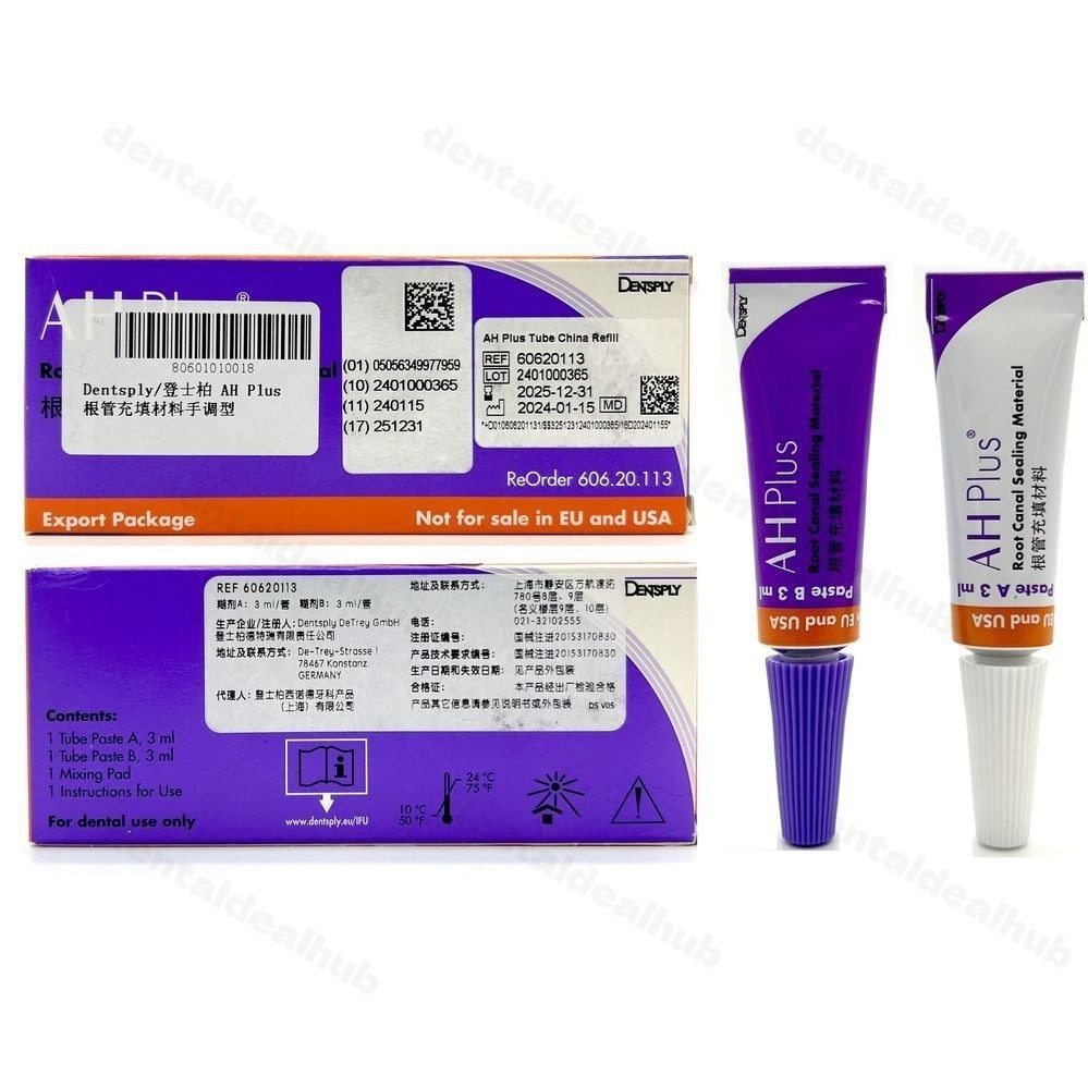 AH Plus Root Canal Sealing Material Paste A 3ml & Paste B 3ml Kit Free II Ship