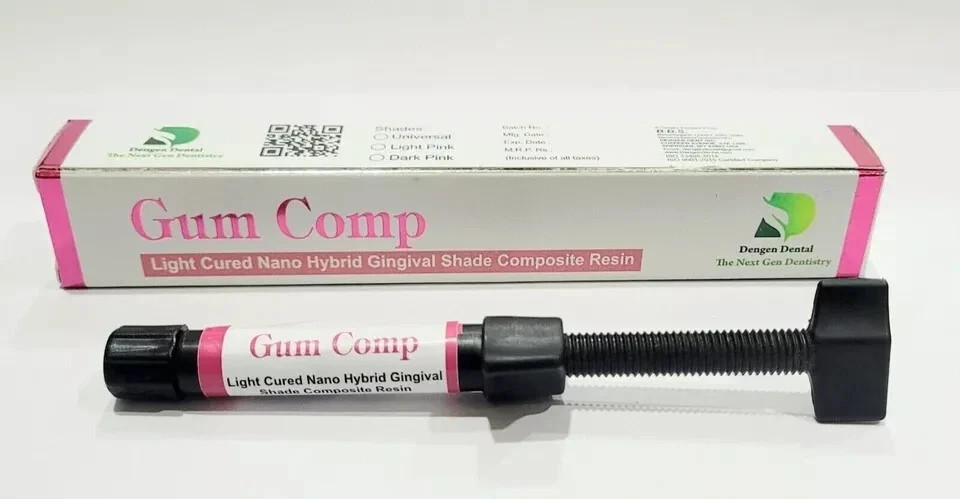 DenGen Dental Gum Comp Gingival Pink Shade 4gm Light Cure Nano Hybrid Composite