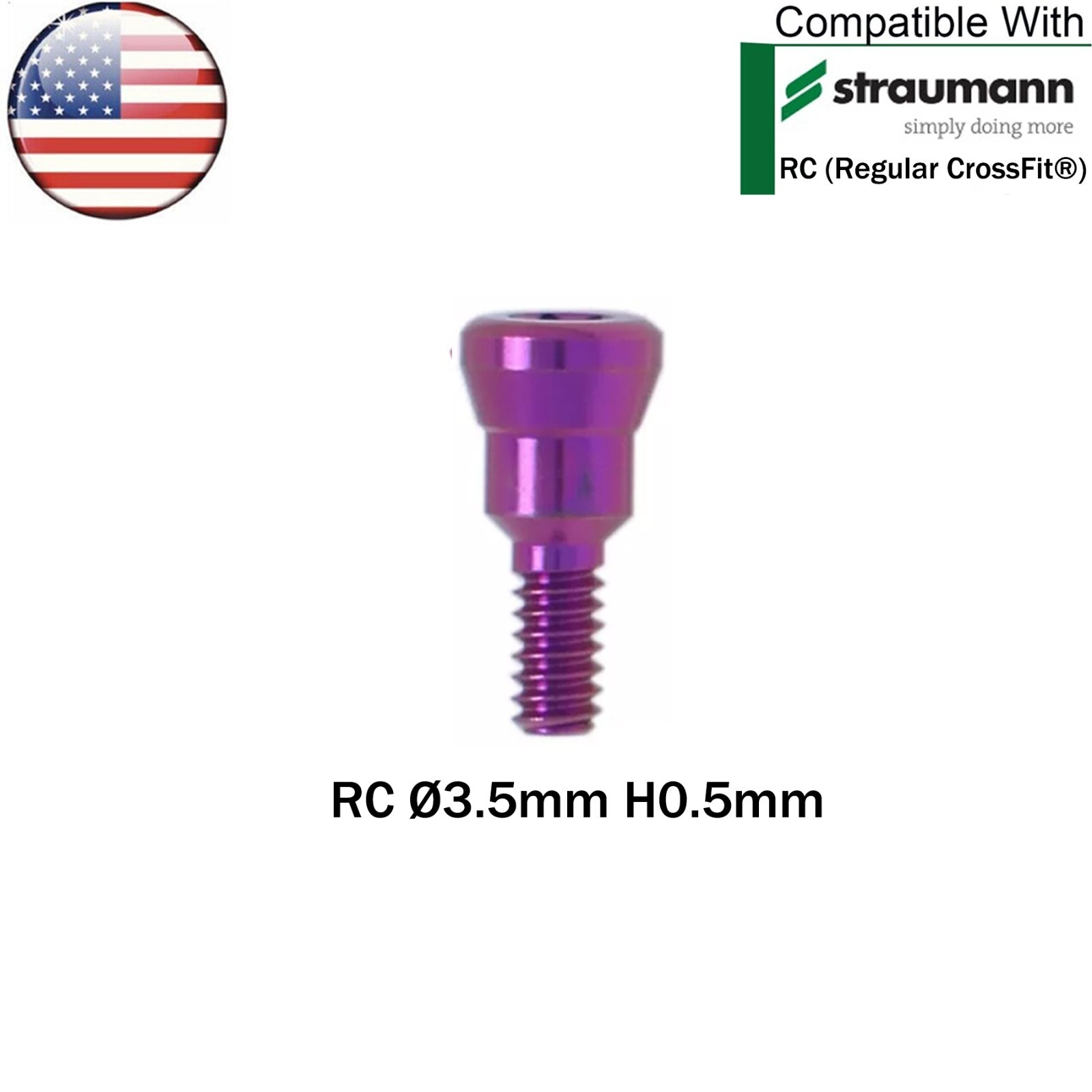 US Dental Cover Screw Healing Closure Cap Fits Hiossen/Nobel Active/Straumann