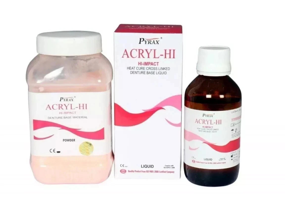 – Powder 200g + Liquid 100ml Dental ACRYL HI Heat Cure Denture Base Material FS