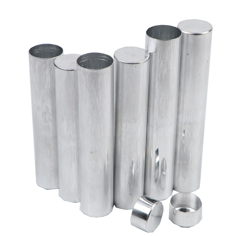 100pcs Dental Lab Aluminum Tube Empty Cartridges For Flexible Acrylic 22mm
