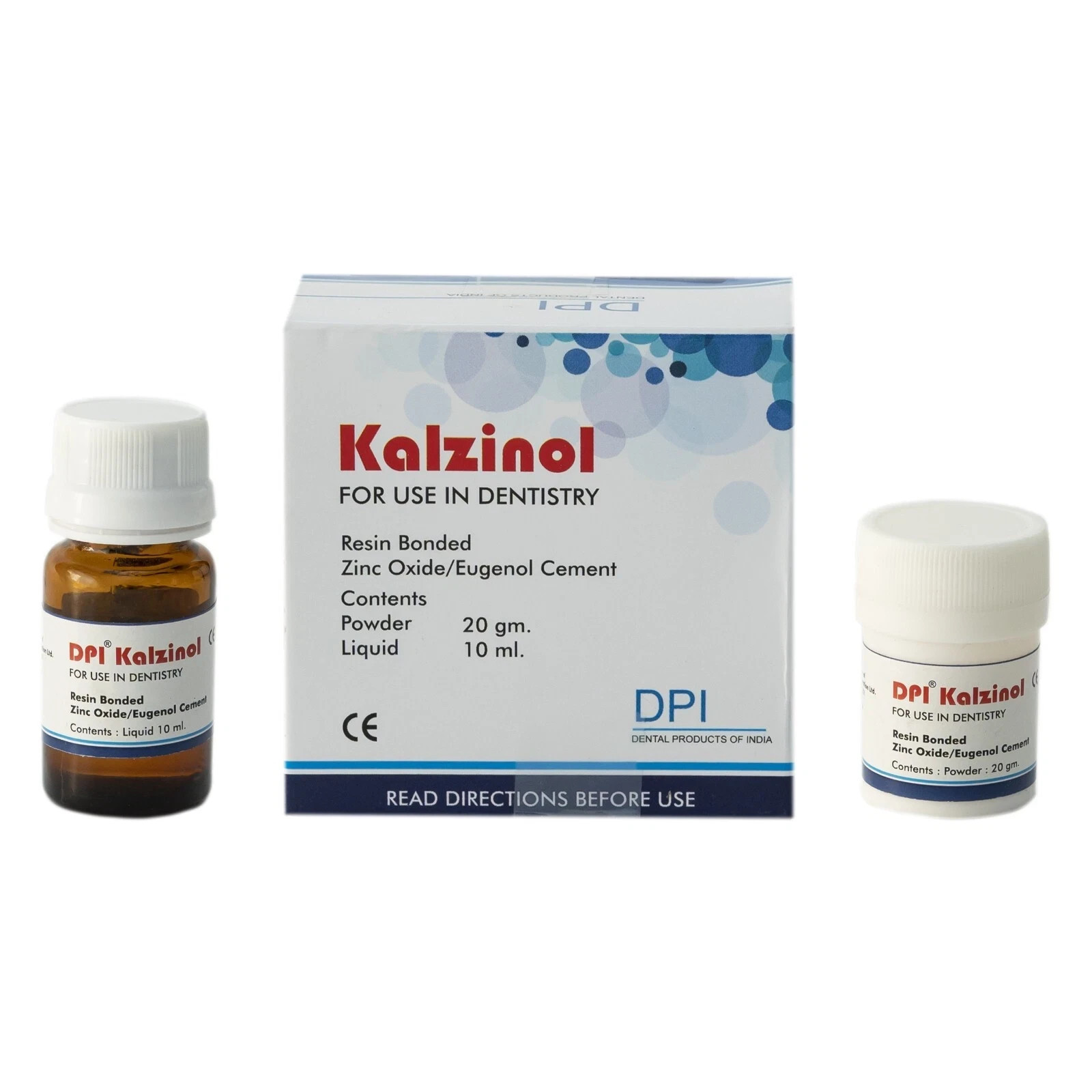 DPI Kalzinol Temporary Dental Non Resin Filling Cement Zinc Oxide Eugenol Base