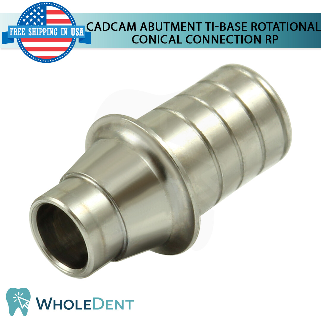 1x Dental Rotational Ti-Base CAD/CAM Regular Platform RP Int Hex 2.65mm
