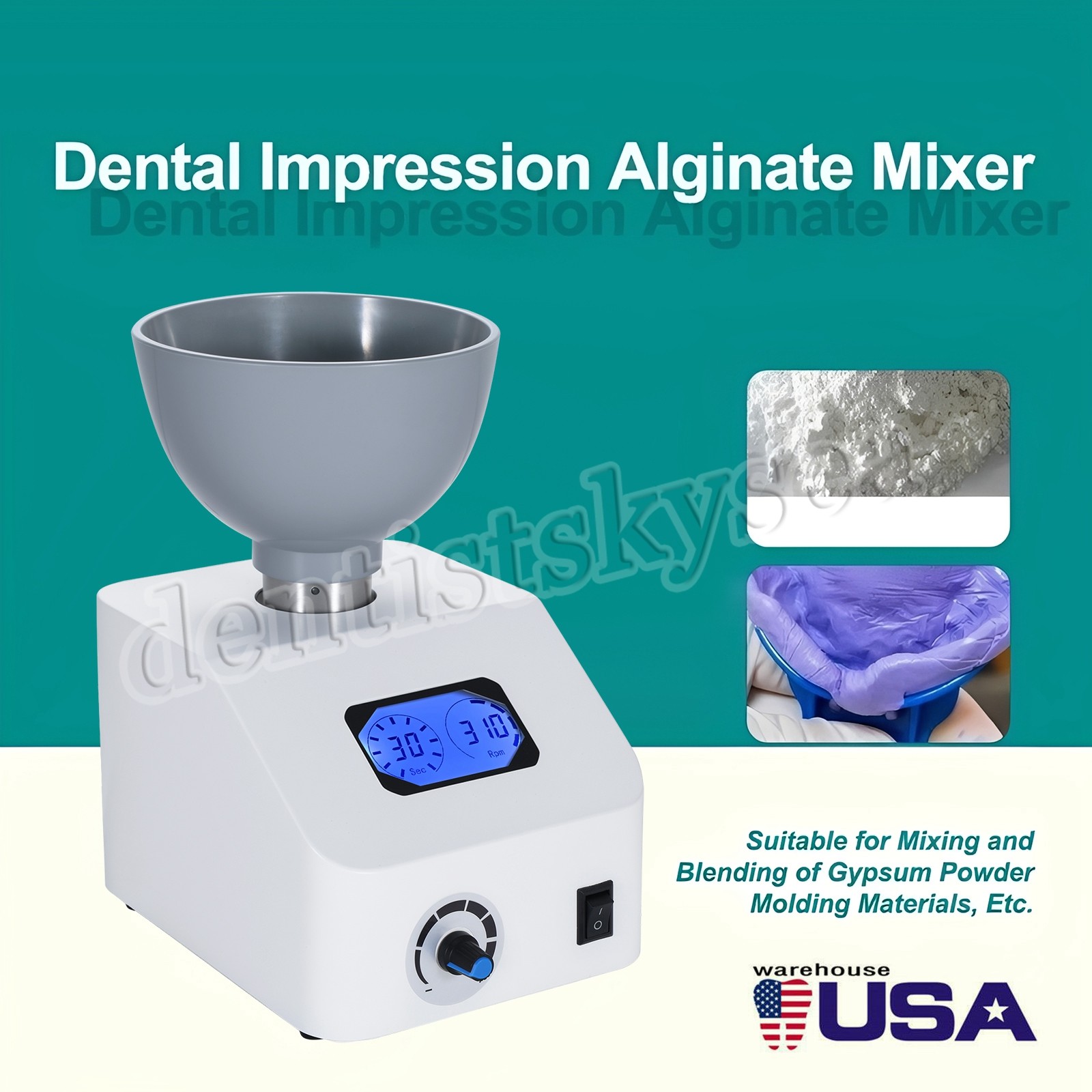 High-End Dental Printing Die Mixer Machine Alginate Dentistry Tools