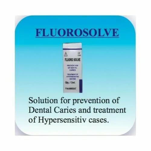 Ammdent Topical Fluoride Solution Dental Fluorosolve Based Desensitizer 13ml