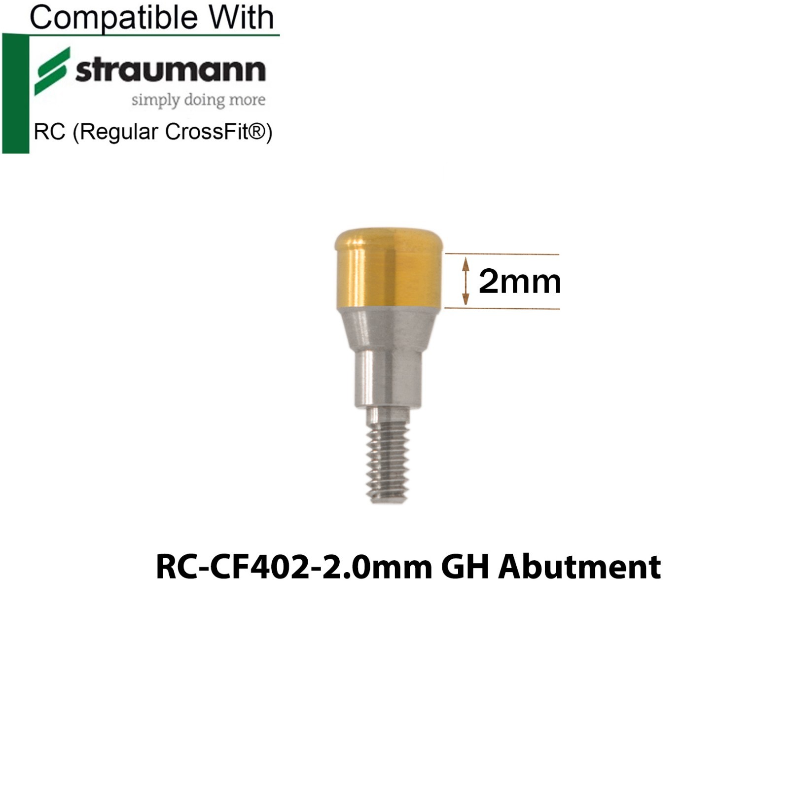 Dental Titanium Locator Abutment Compatible Zest for Straumann ITI BL RC Implant