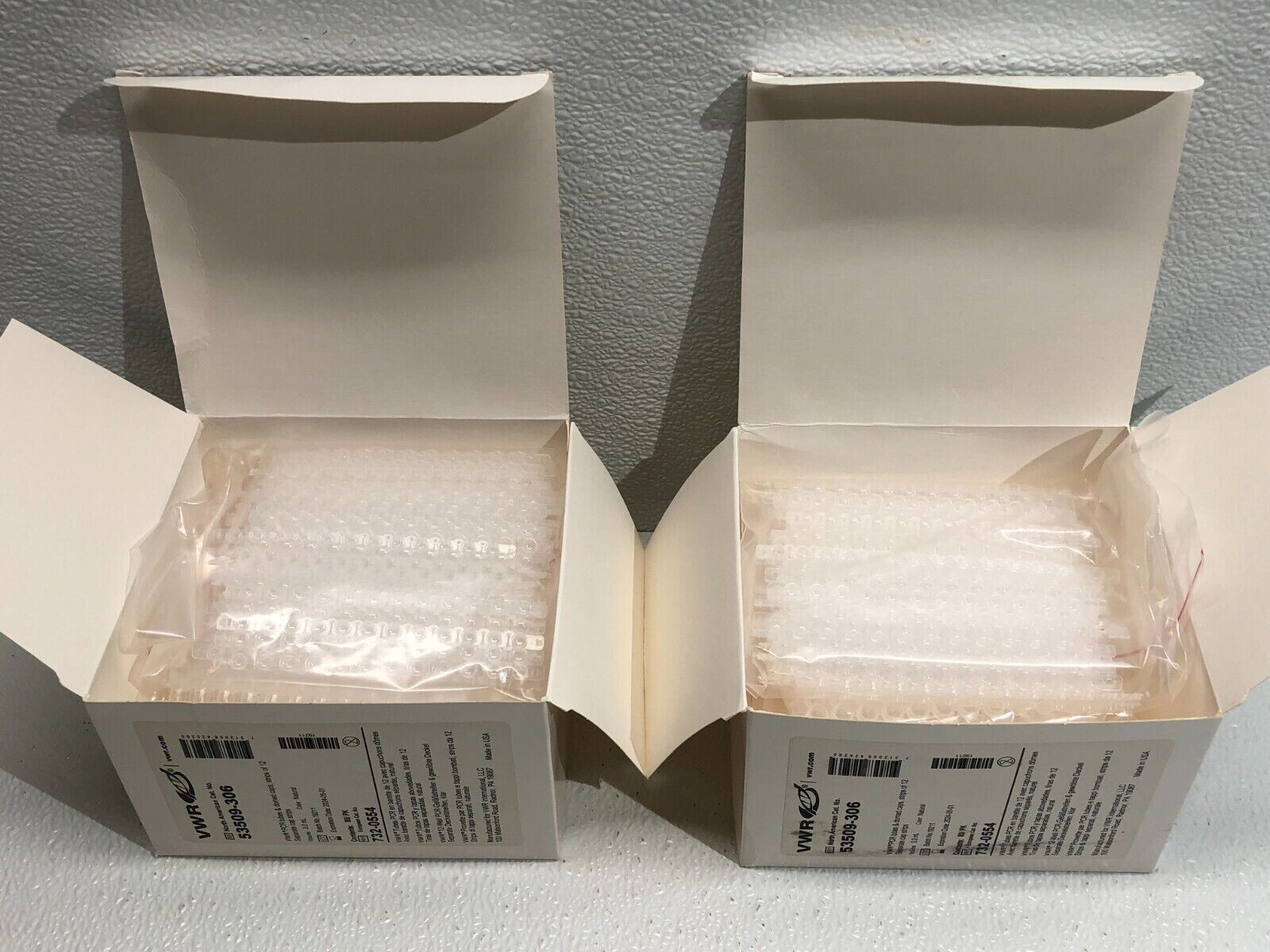 VWR Cat No 53509-306 PCR Strip 0.2 ml Tube With 12 Wells 80/Pk Lot Of 2