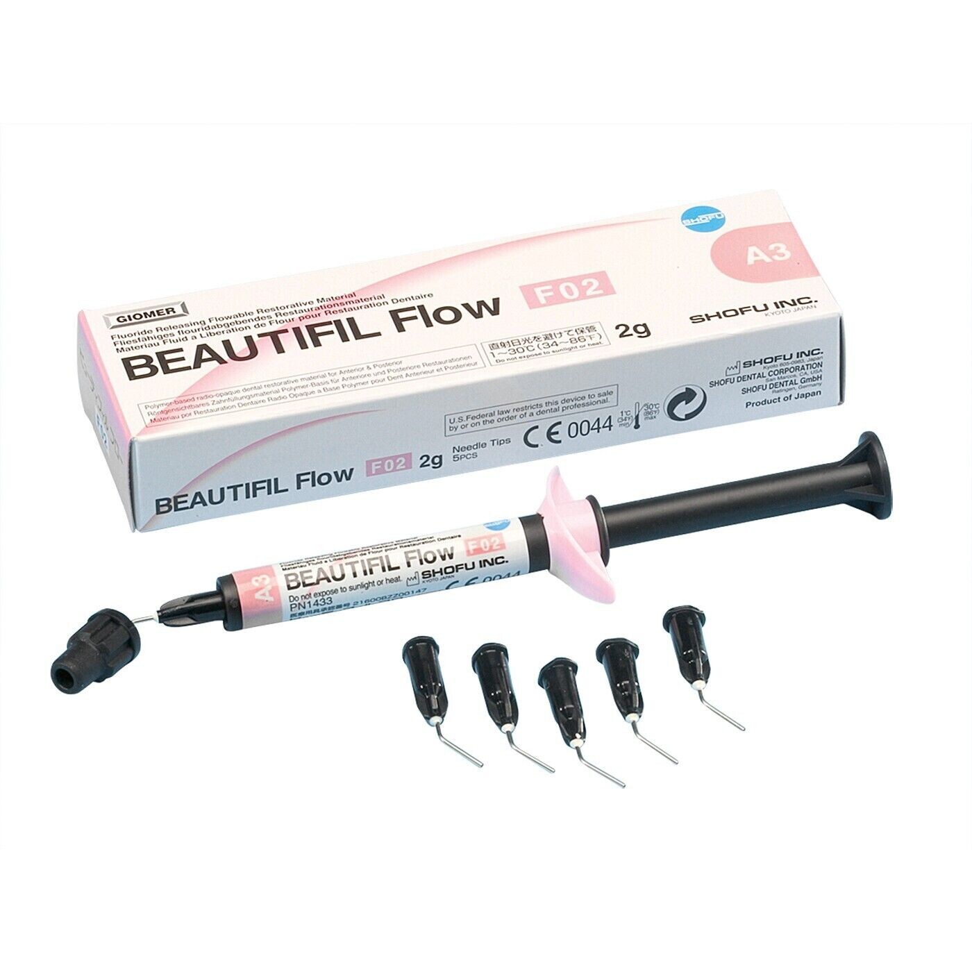 Shofu Beautifil Flow 2gm F02 Flowable Composite Flouride Release Shade A1/A2/A3