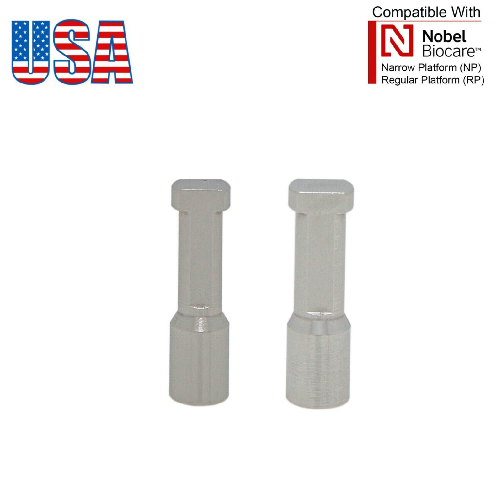 US Dental Nobel Active NP/RP Impression Transfer Coping Open Close Tray Analog