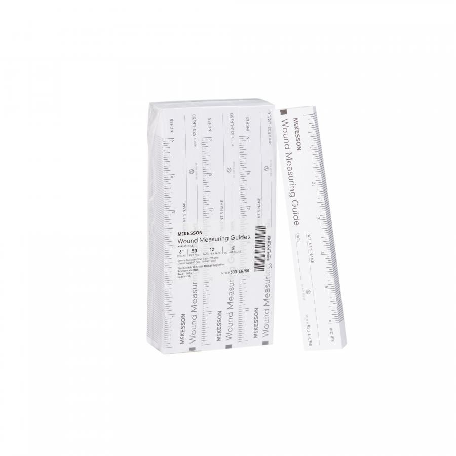 McKesson Paper Wound Measuring Guide, 6 Inches, Non-Sterile, 50 Count, 533-LR/50