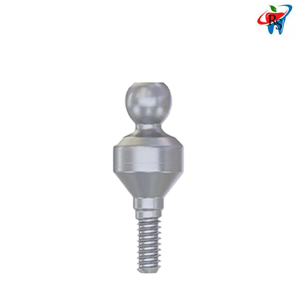 10pcs Dental Prosthetic Straight Ball Attachment Adapter Head Int Hex 2.42mm