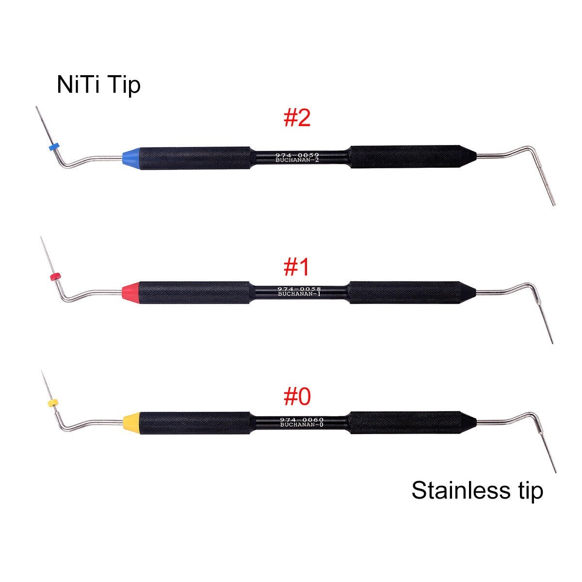 Dental Sybronendo Endo Buchanan Hand Plugger Tip Fill Obturation 0# 1# 2# USA
