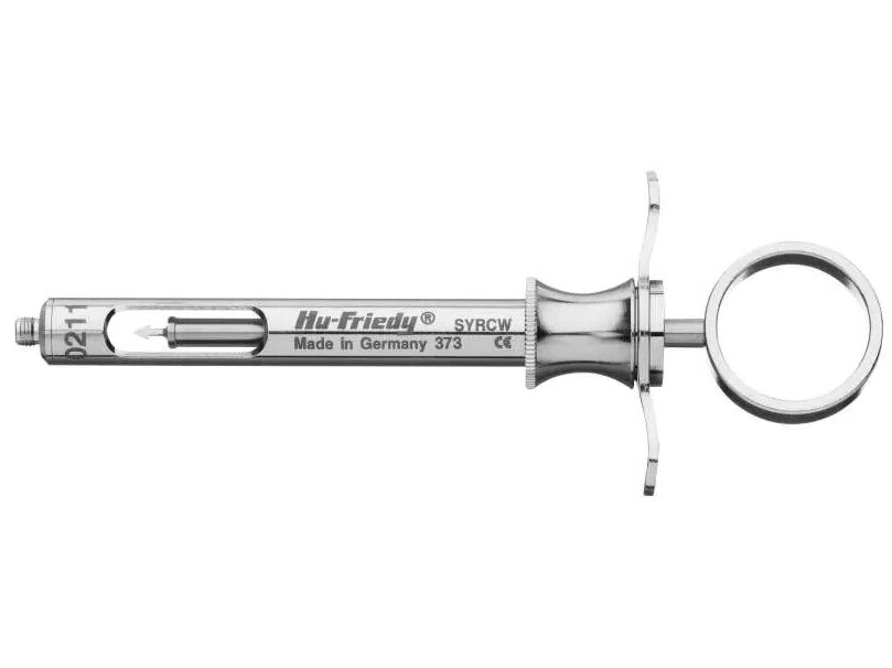 Hu-Friedy CW Style Dental Anesthetic Aspirating 1.8mL Syringe (SYRCW)