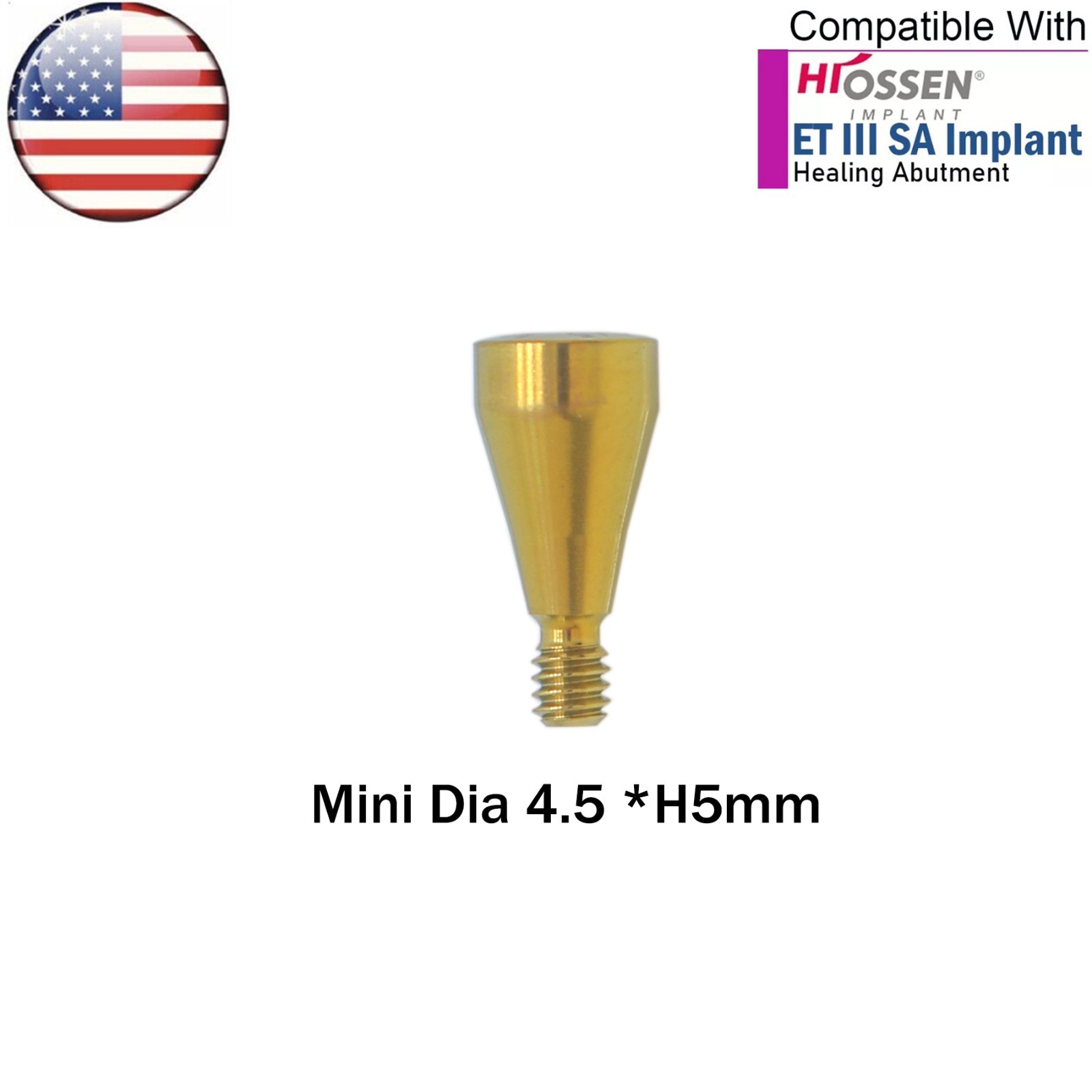 US OSS Dental Mini Healing Abutment Cover Screw Fits Osstem Hiossen Platform