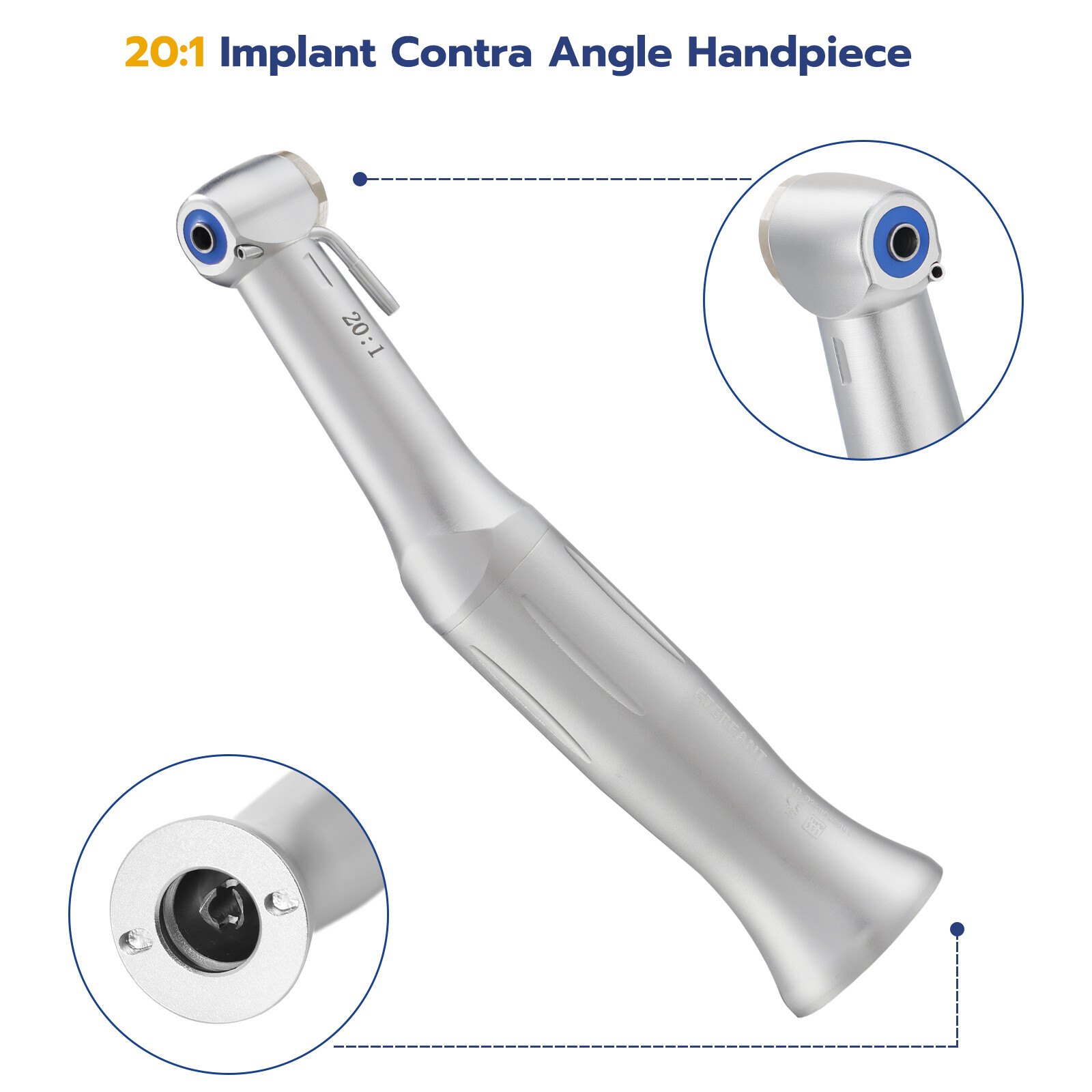 Dental Pediatric Crown Monitor Osseointegration RFA/20:1 Implant Handpiece