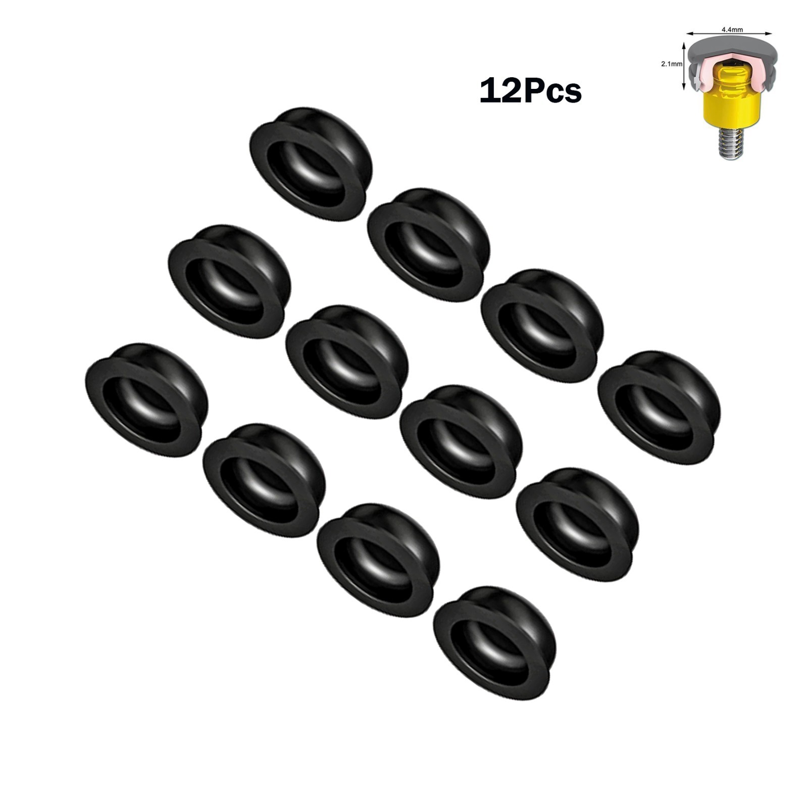 Dental Zest Locator Replacement Metal Housing &Black Lab Processing Cap Assembly