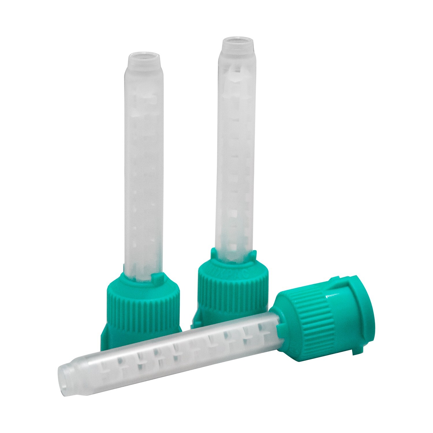 Dental HP “T” Mix Tips (Short) For VPS Impression Material, Teal, 6.5mm – 48 pcs