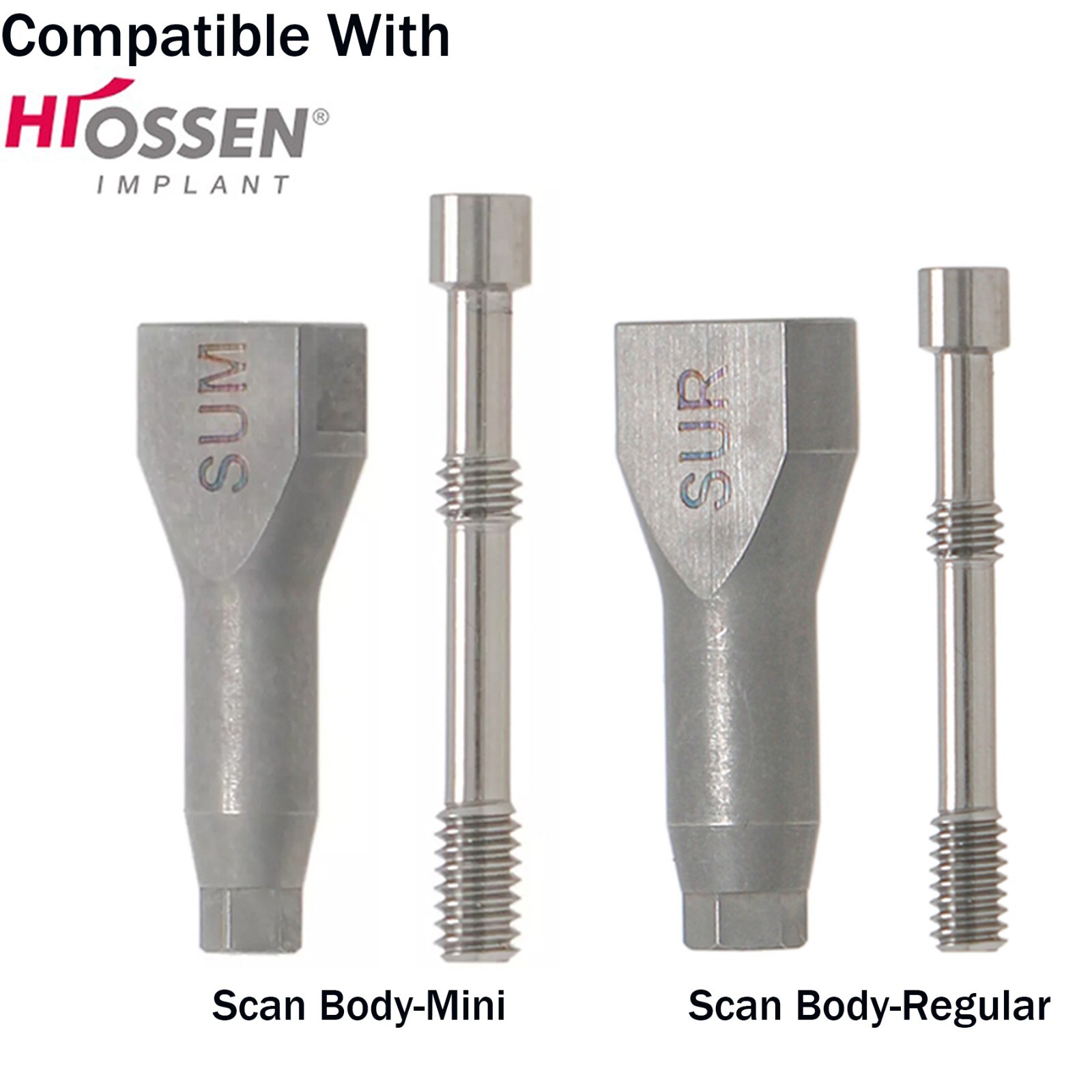 Dental Scan Body Analog 3D Analog fits Nobel Active Hiossen Osstem ITI Straumann