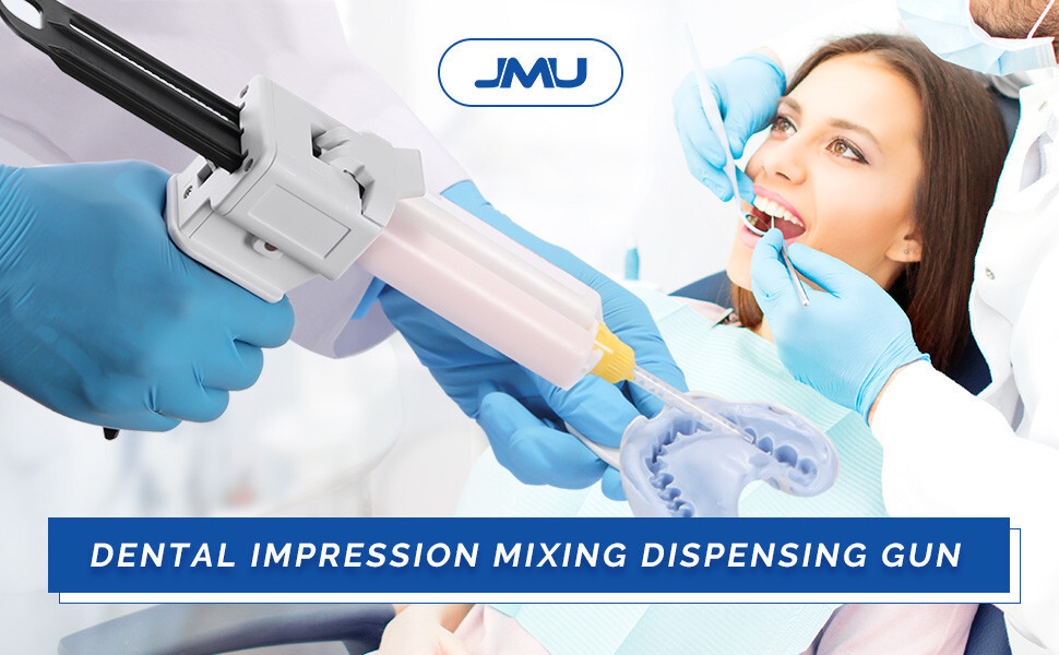 JMU Dental Impression Universal Cartridge Dispenser Delivery Gun 10:1