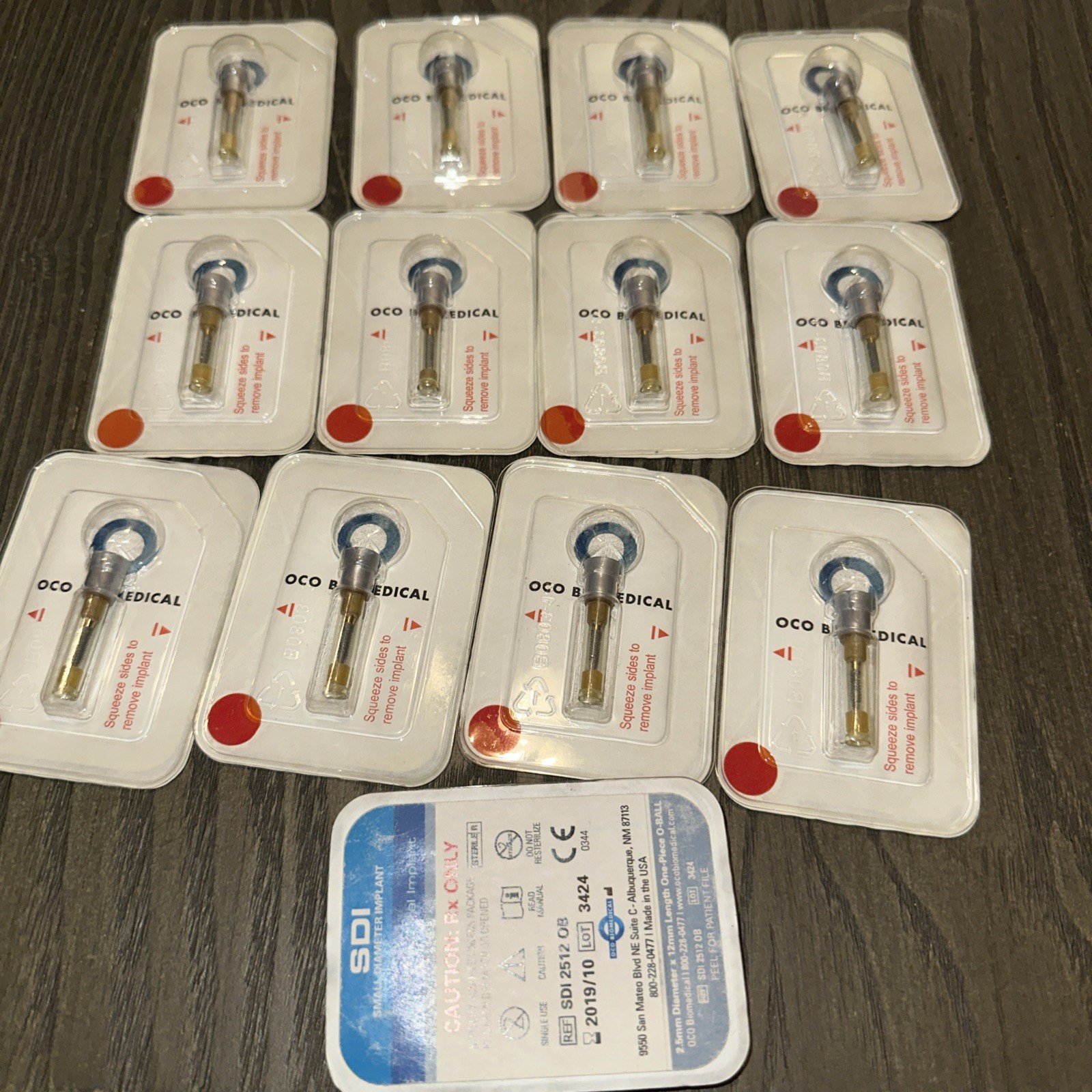 SDI Dental Implants LOT 13! Teaching Only. Expired.
