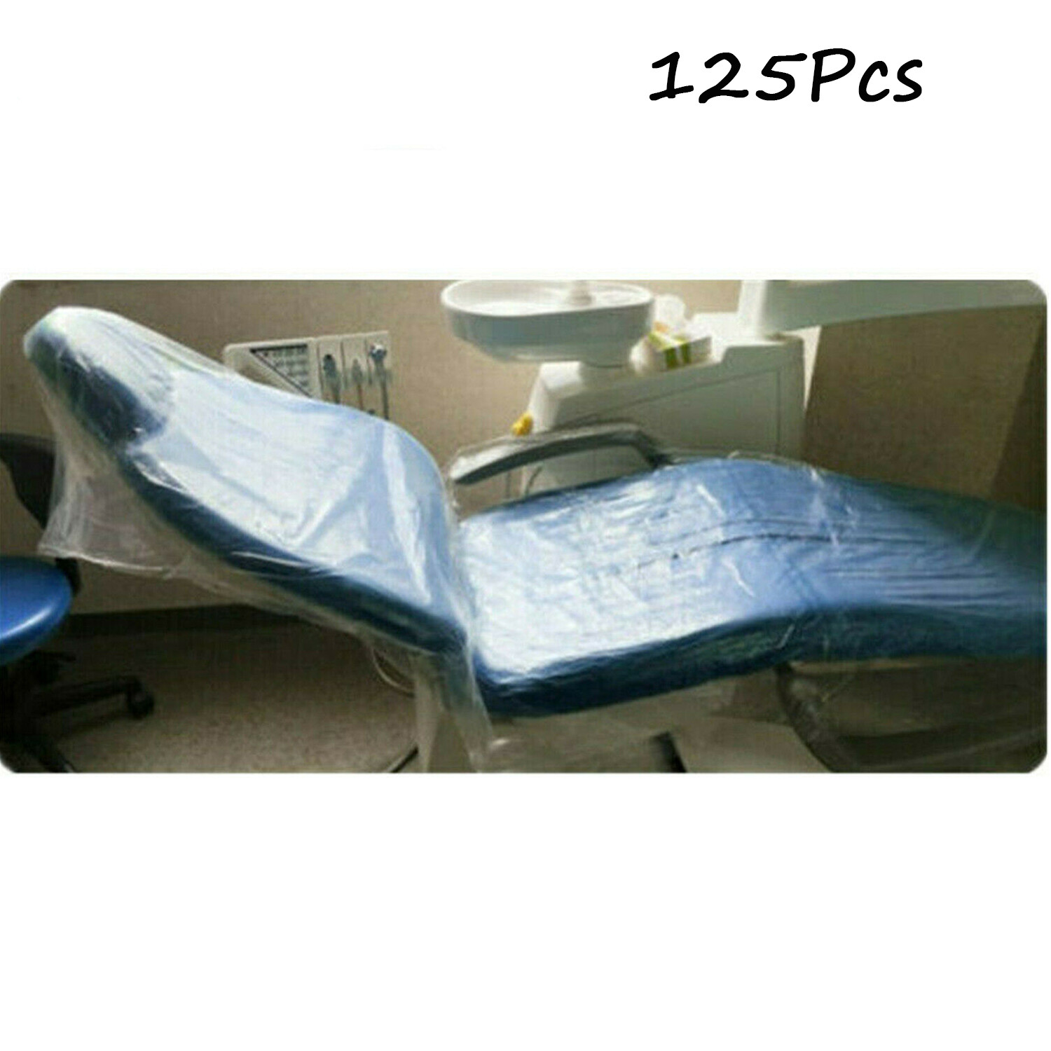 125Pcs/Box Dental Full Chair Sleeve Cover Plastic Clear Waterproof 29 ” X 80 “