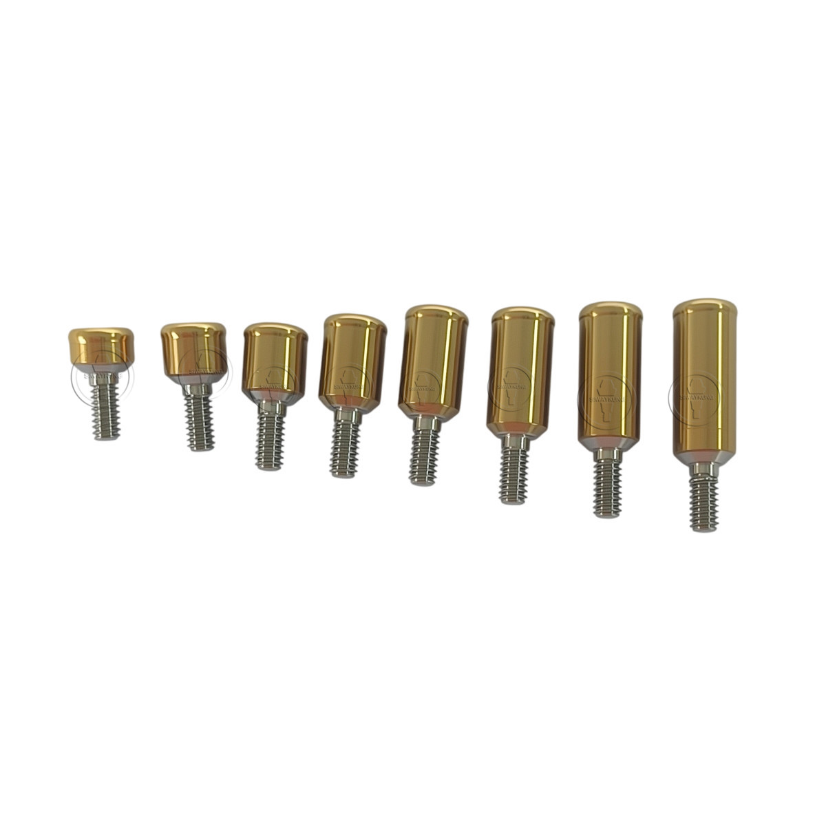Locator abutment full set male caps fit to Implant Direct D3.75 GH0.5-7.5