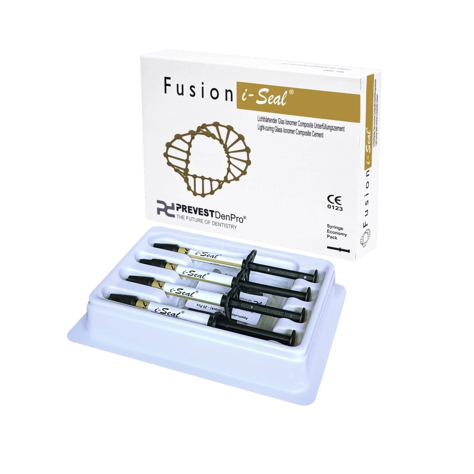 Prevest DenPro Fusion I Seal Light Cure Glass Ionomer Composite 4 Syr Pack