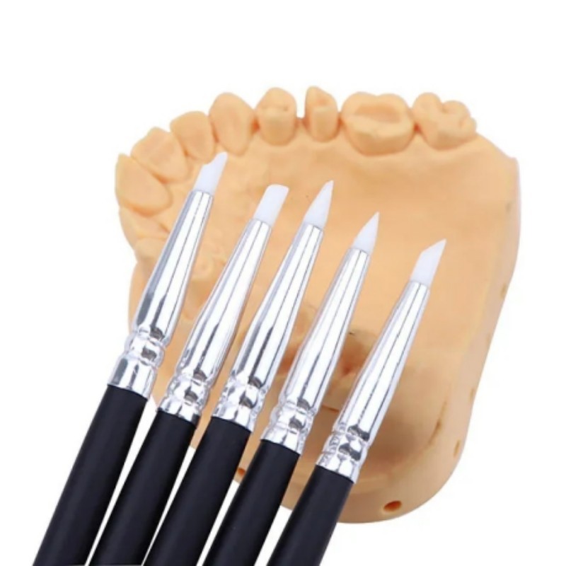 50*Dental Adhesive Composite Resin Pen Cement Porcelain Silicone Brush Pens