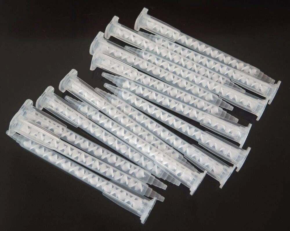 50pc Epoxy Tubes Static Mixer Nozzle Mixing Tip for Adhesive Applicator Cartridg