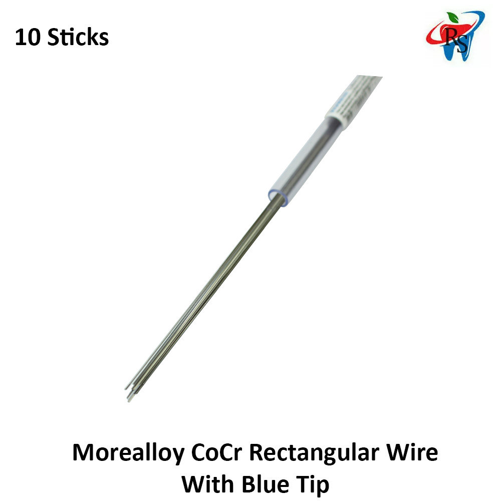 Dental Ortho Morealloy CoCr Rectangular Wire Chrome-Cobalt Alloy 10 Sticks 36cm