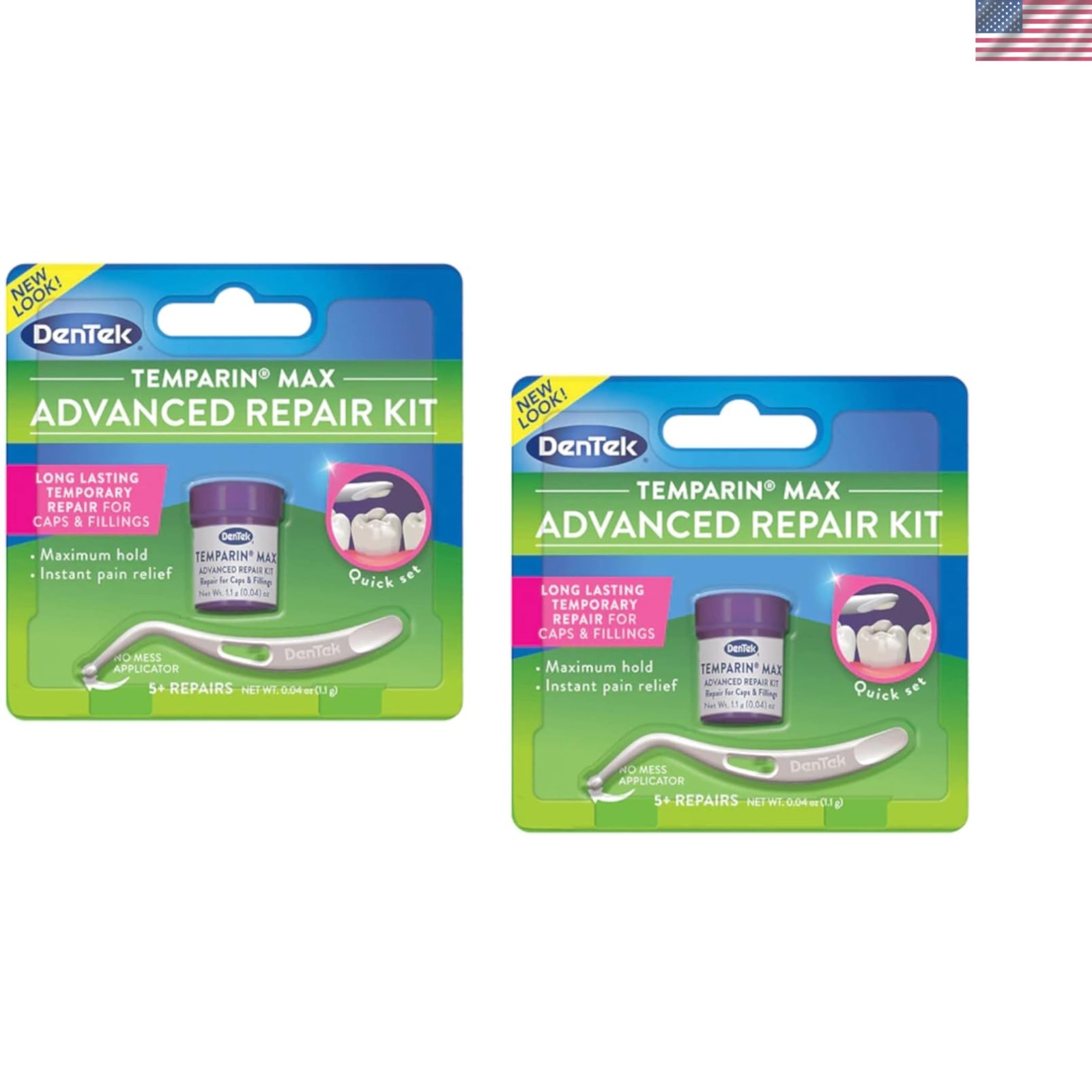 One-Step Temparin Max Kit for Temporary Filling & Cap Repair, 0.04 Oz Each