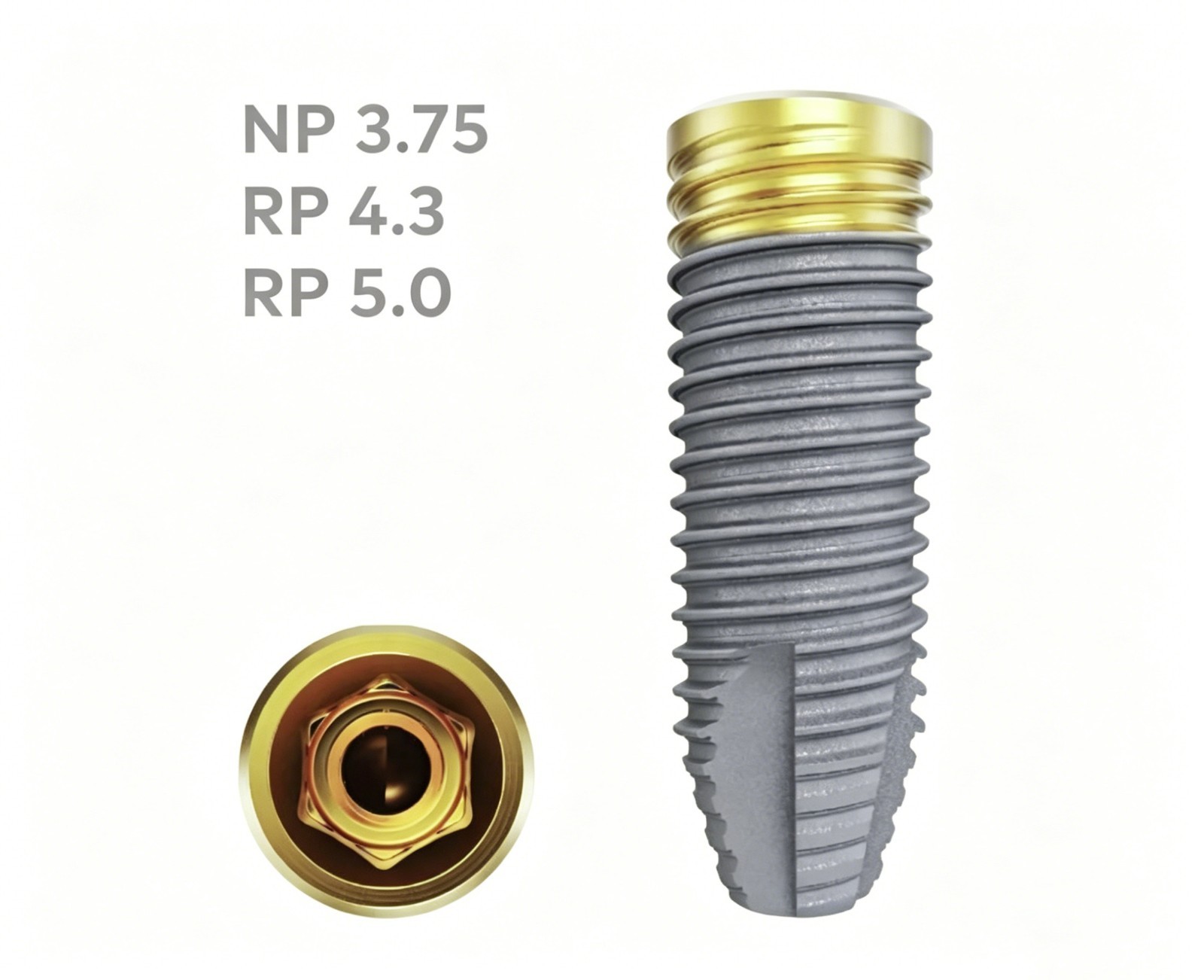 Dental Healing Abutment Fits Nobel Biocare Conical Connection NP RP All Platform