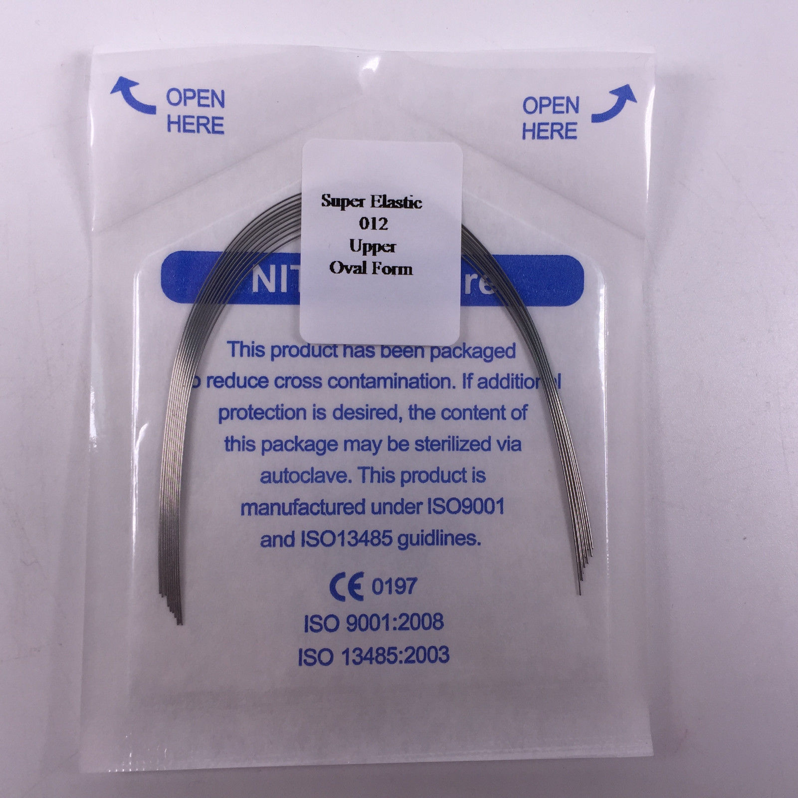 Dental Oval/Natural Niti Super Elastic Arch Wires Round Ortho 012-020 10pcs/pack