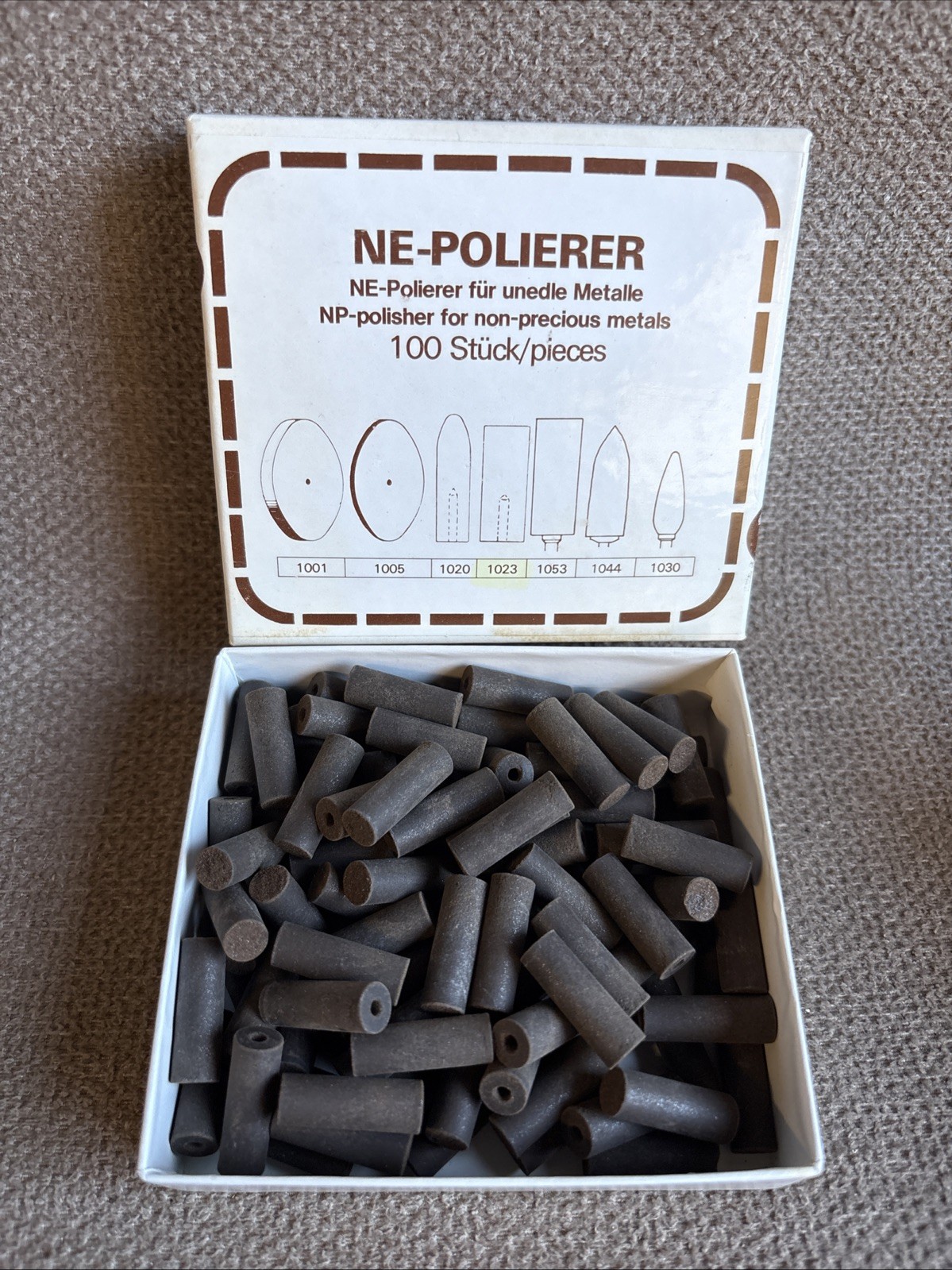 EDENTA NP-Polisher For non-Precious Metals 100/ Box ~ 1023~Made in Switzerland~