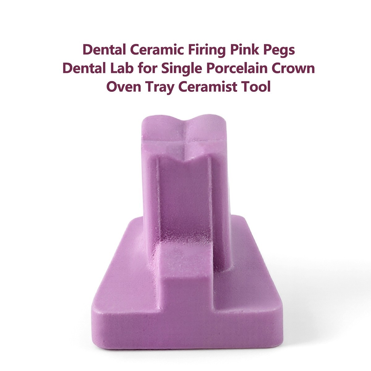 AZDENT Dental Lab Ceramic Firing Pink Pegs for Porcelain Single Crowns Oven Tray